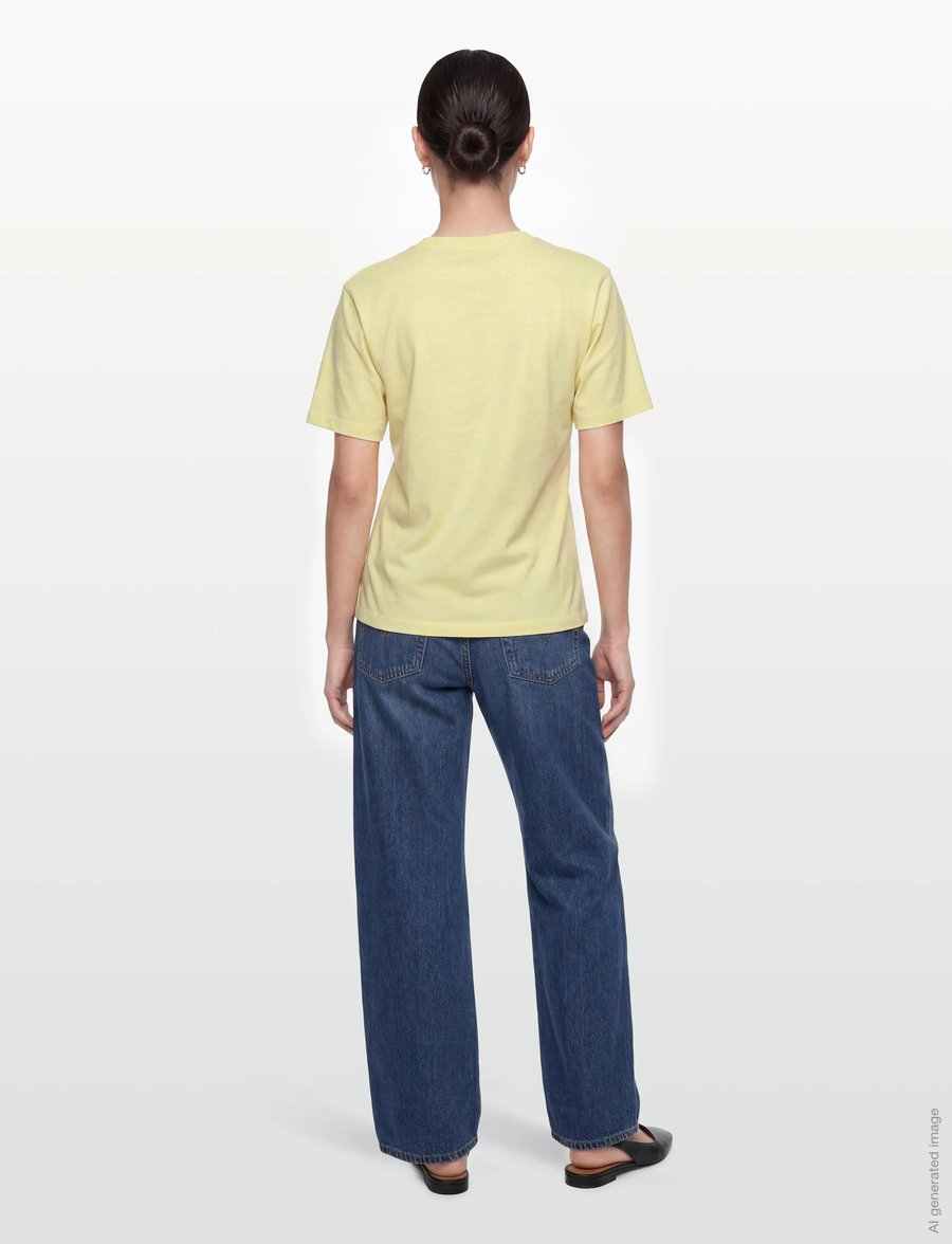 Object - OBJGIMA S/S FITTED TEE E SS FAIR 26 - t-shirts - tender yellow - 4