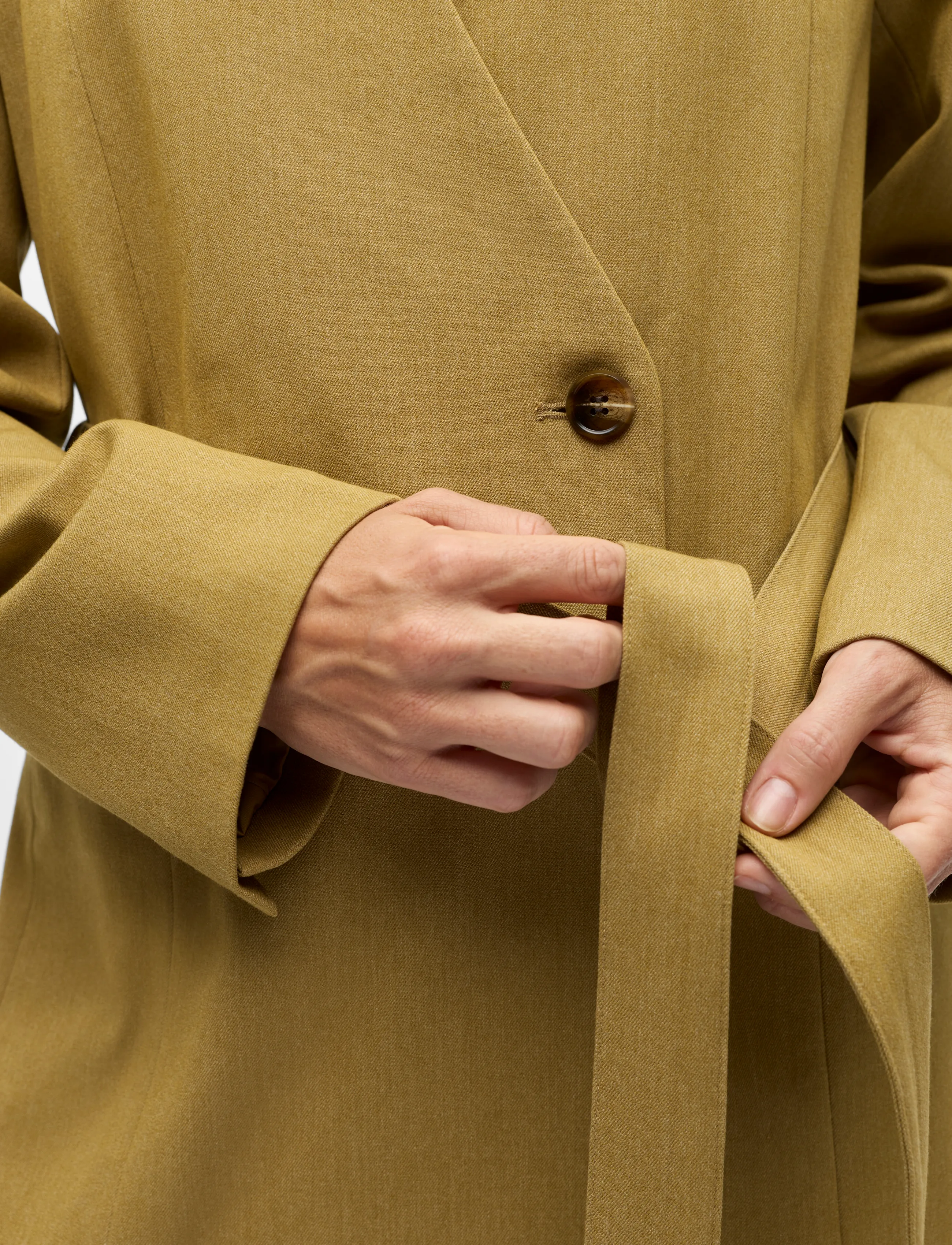 Object - OBJLISA LO L/S BELT BLAZER 146 ND - kavajer med skärp - fennel seed - 3