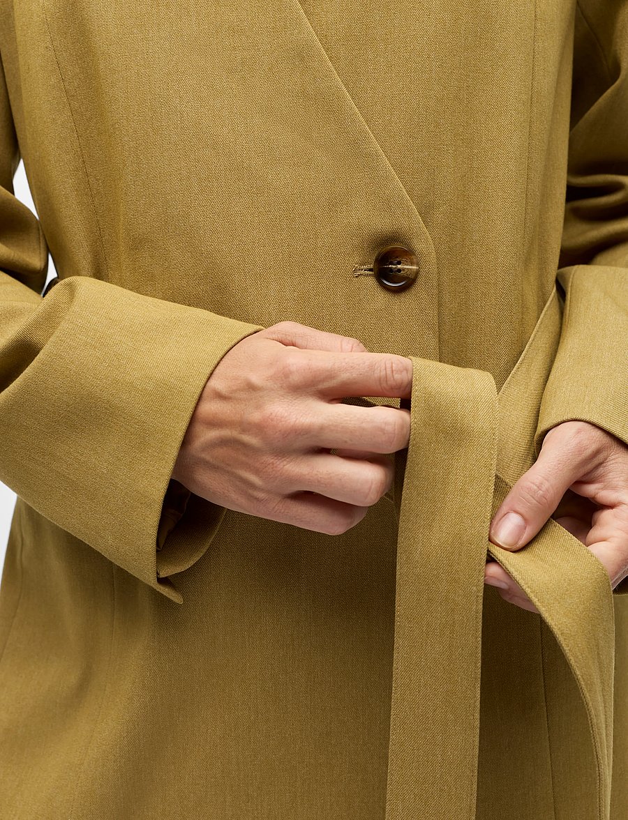 Object - OBJLISA LO L/S BELT BLAZER 146 ND - kavajer med skärp - fennel seed - 3