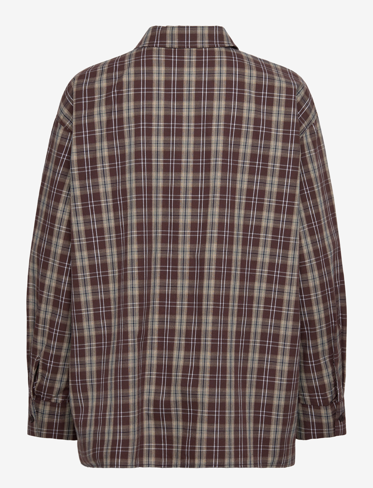 Object - OBJKEKY L/S LOOSE SHIRT E DIV - långärmade skjortor - seal brown - 2