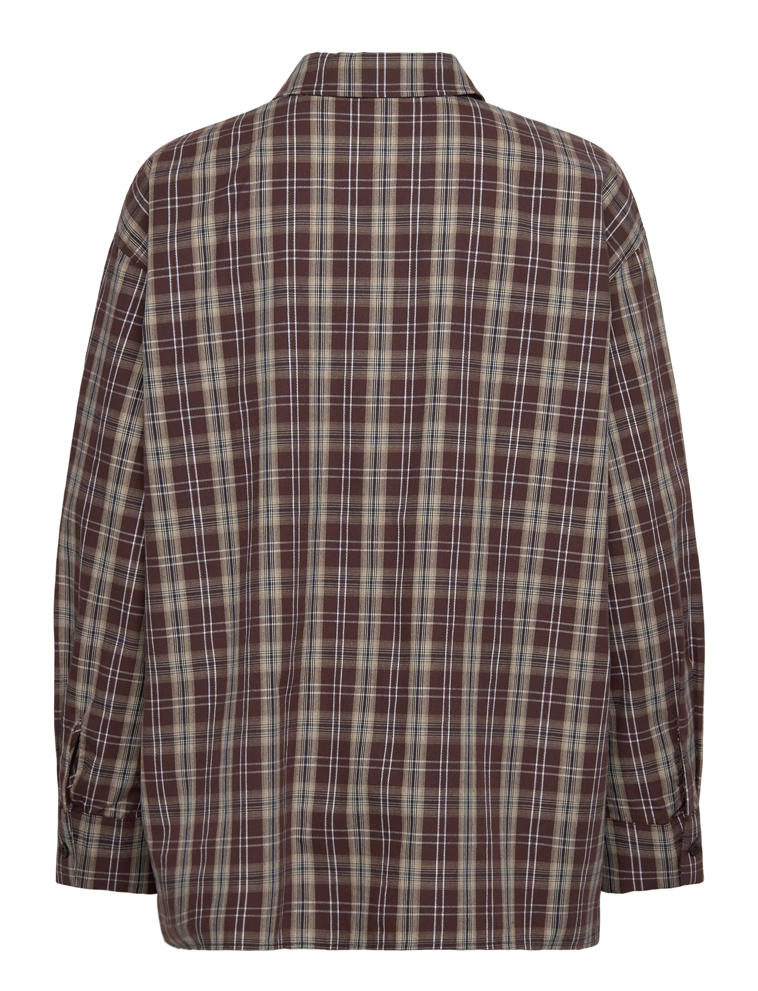 Object - OBJKEKY L/S LOOSE SHIRT E DIV - langærmede skjorter - seal brown - 2