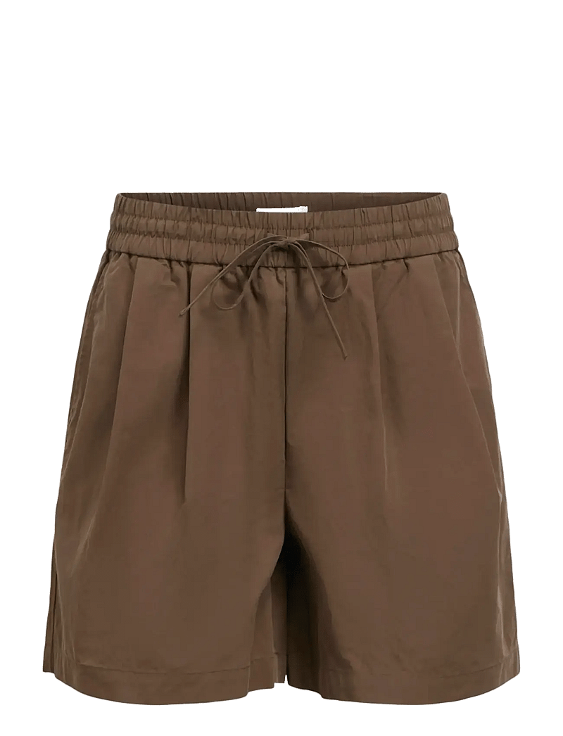 Object - OBJBERTA MW SHORTS E DIV - casual shorts - seal brown - 1