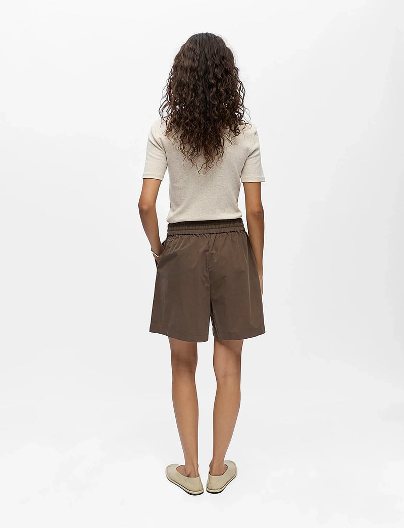 Object - OBJBERTA MW SHORTS E DIV - casual shorts - seal brown - 2