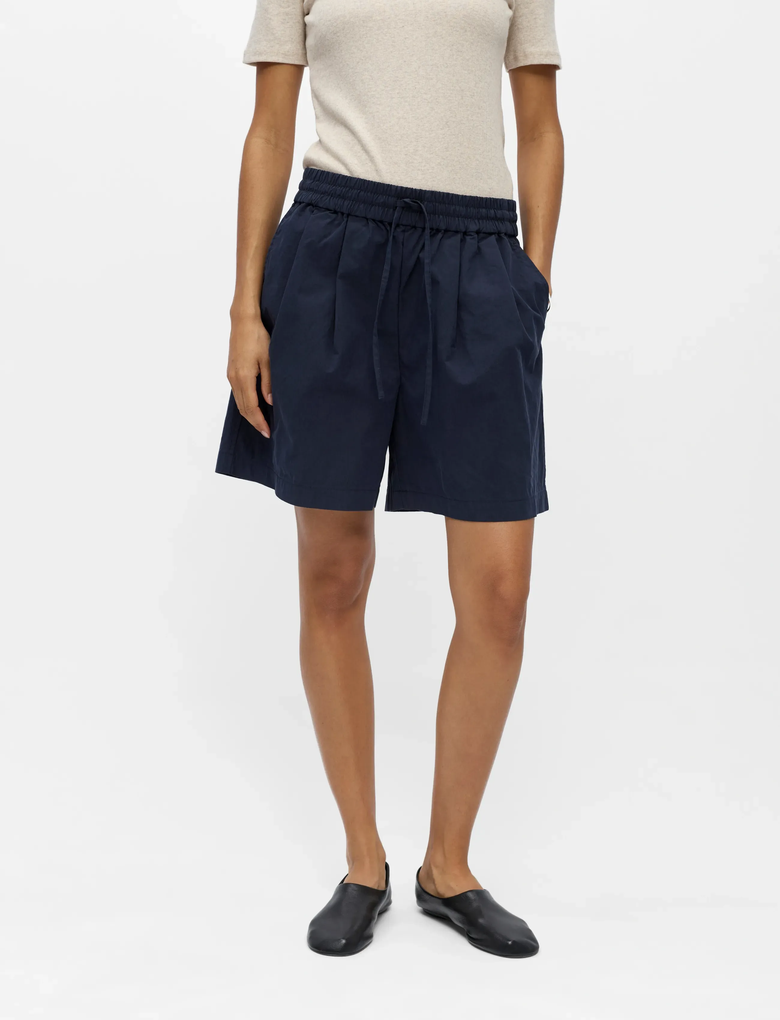 Object Objberta Mw Shorts E Div, 40, Navy, Shorts > Afslappede Shorts, Dame