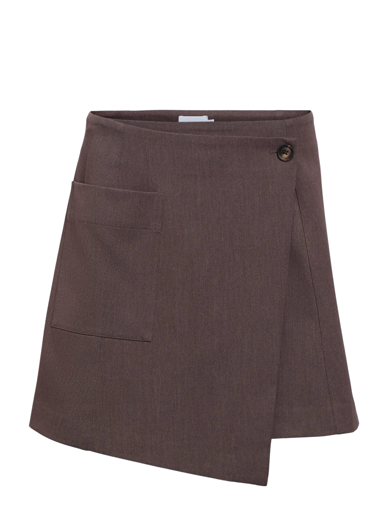 Object OBJLISA RE WRAP SKIRT NOOS - Riided - SEAL BROWN / brown