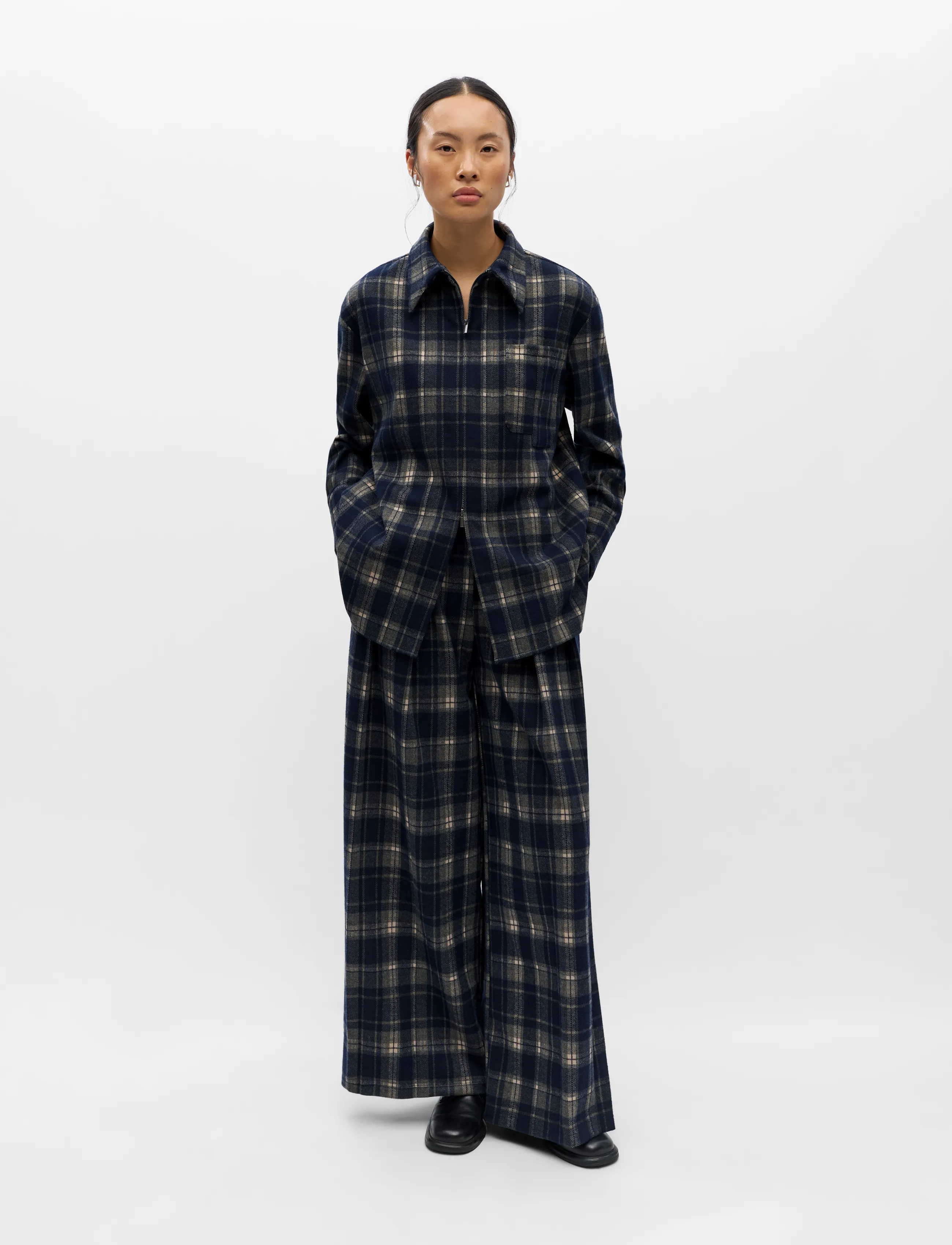 Object OBJTHELMA L/S RE SHIRT 147 - Bluser & Skjorter - SKY CAPTAIN / navy
