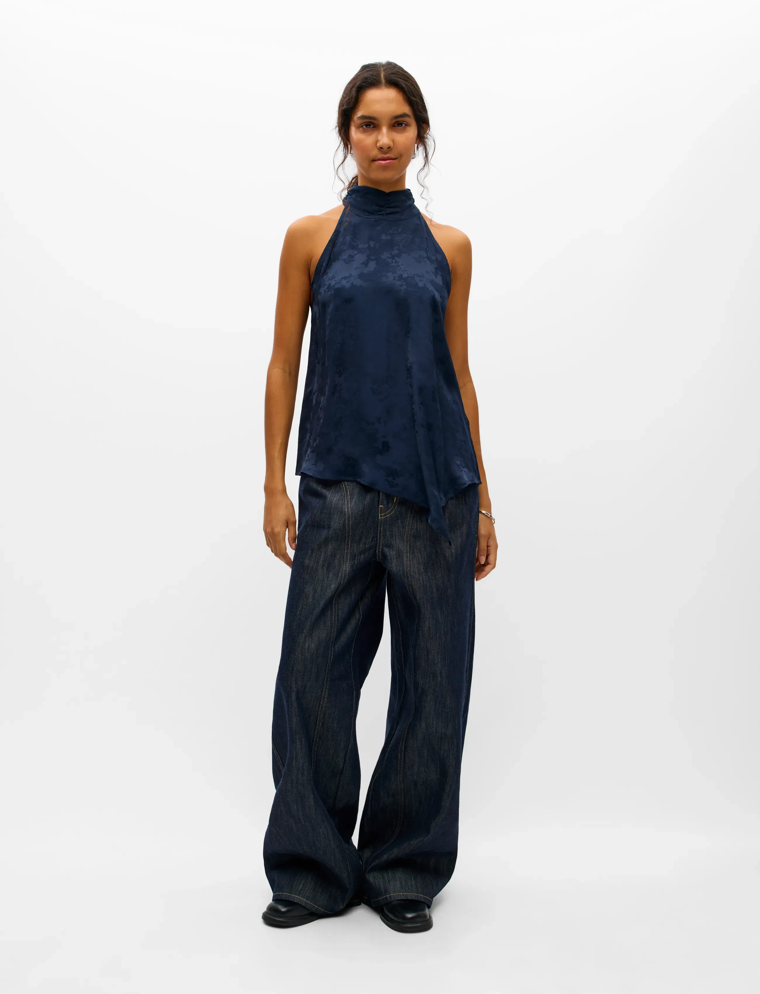 Object OBJLUMA S/L RE ASYMMETRIC TOP 147 - Object - SKY CAPTAIN / navy
