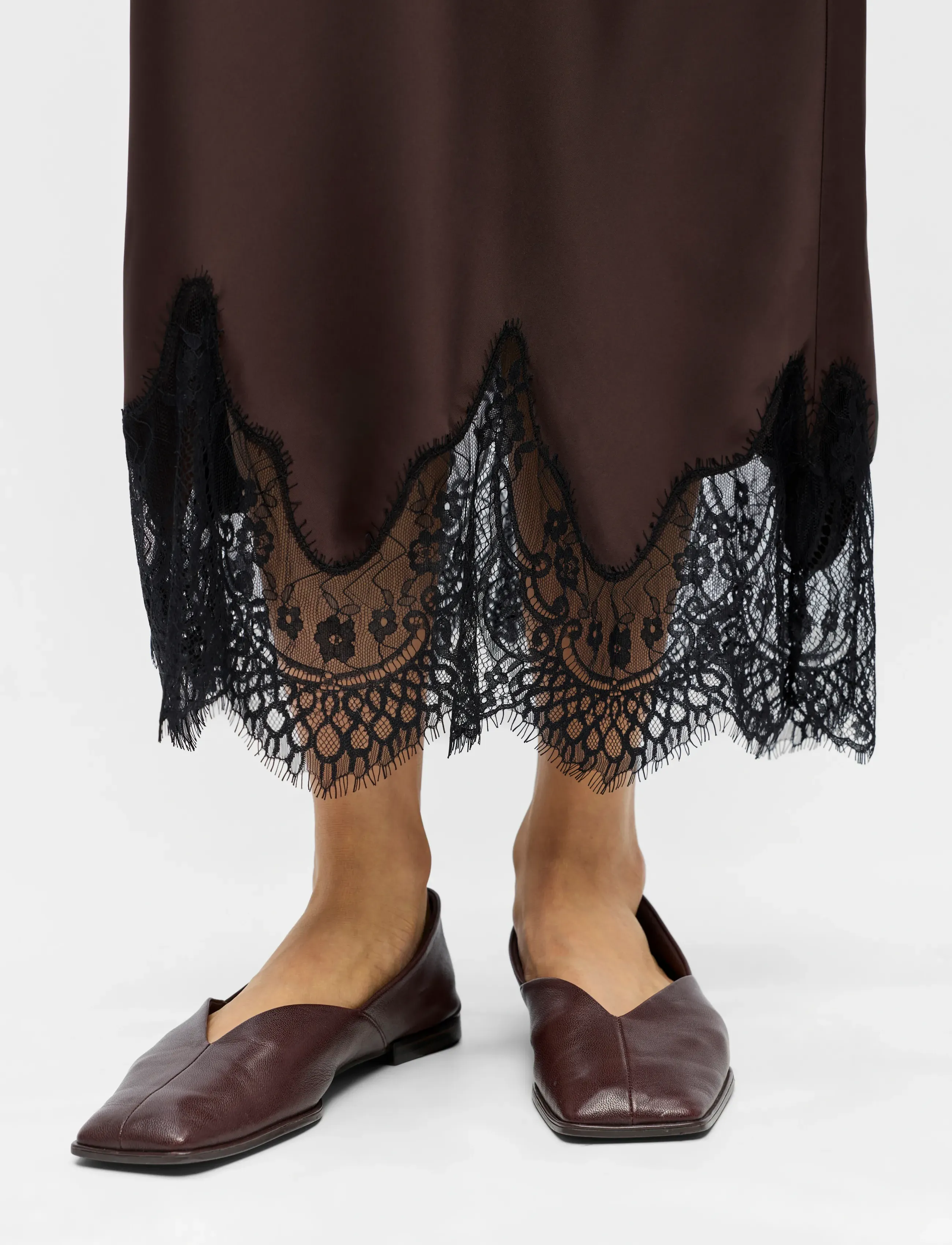 Object - OBJALLI MW LONG SKIRT E SS FAIR 26 - seal brown - 3