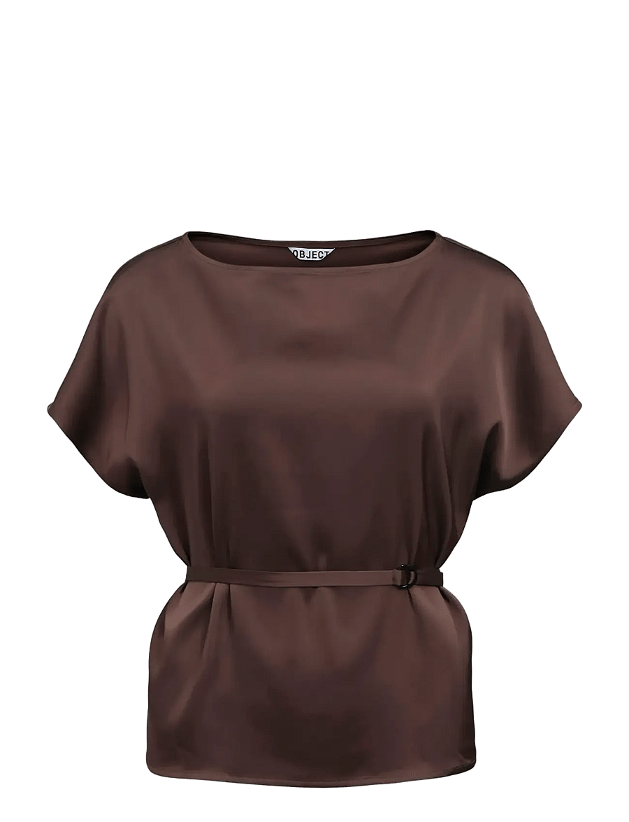Object - OBJALLI S/S REG TOP E SS FAIR 26 - mode trends - seal brown - 1