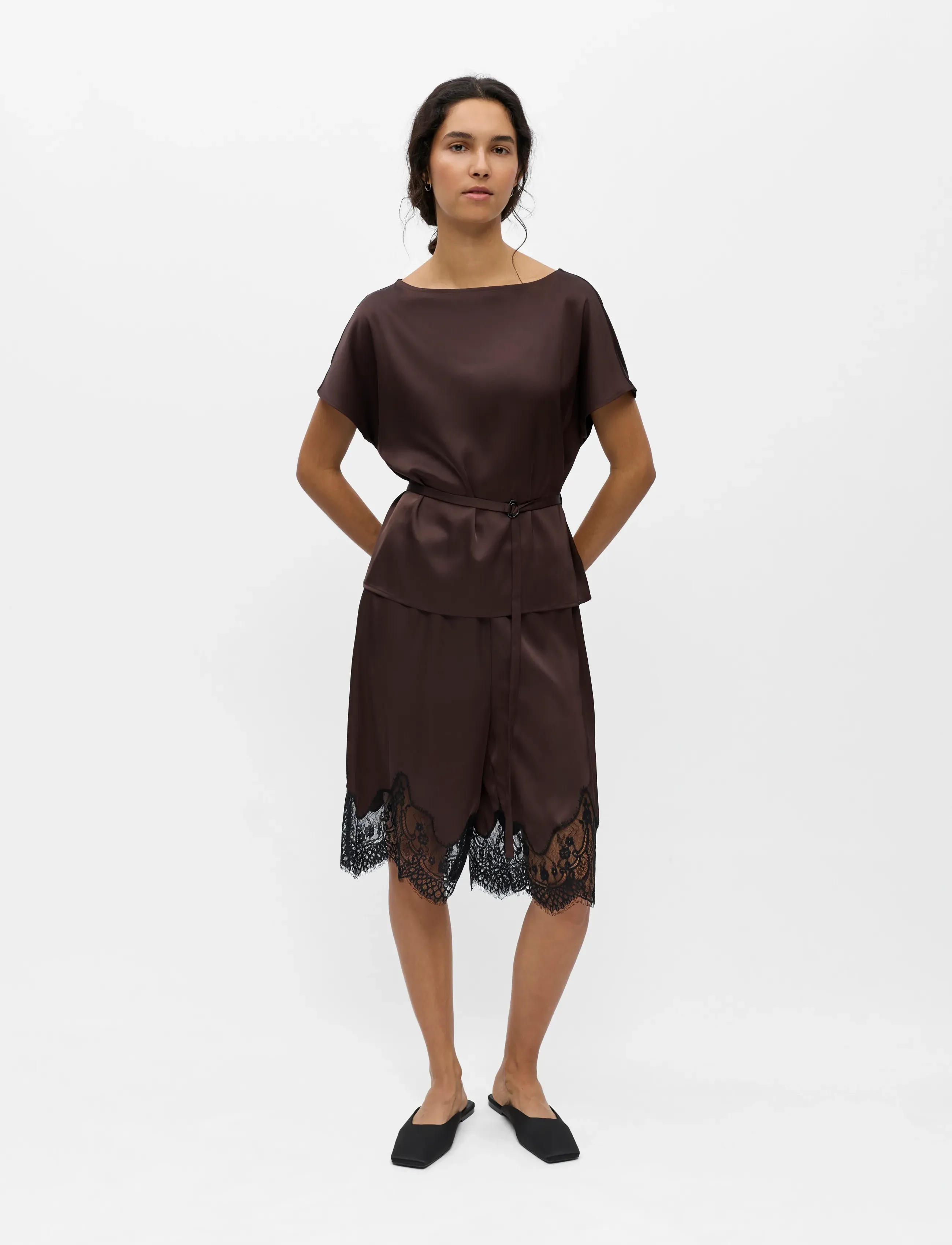 Object - OBJALLI S/S REG TOP E SS FAIR 26 - mode trends - seal brown - 4