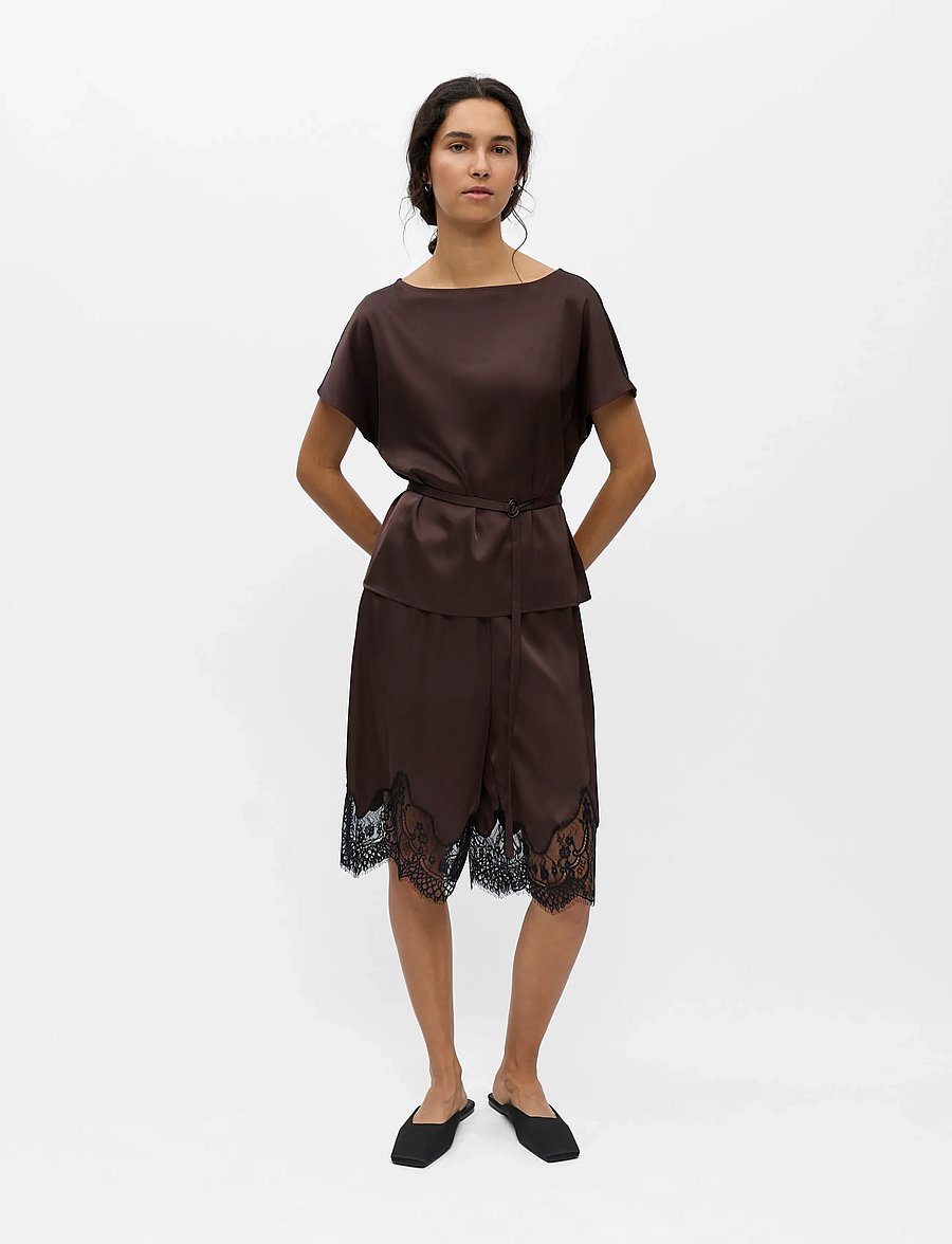 Object - OBJALLI S/S REG TOP E SS FAIR 26 - mode trends - seal brown - 4