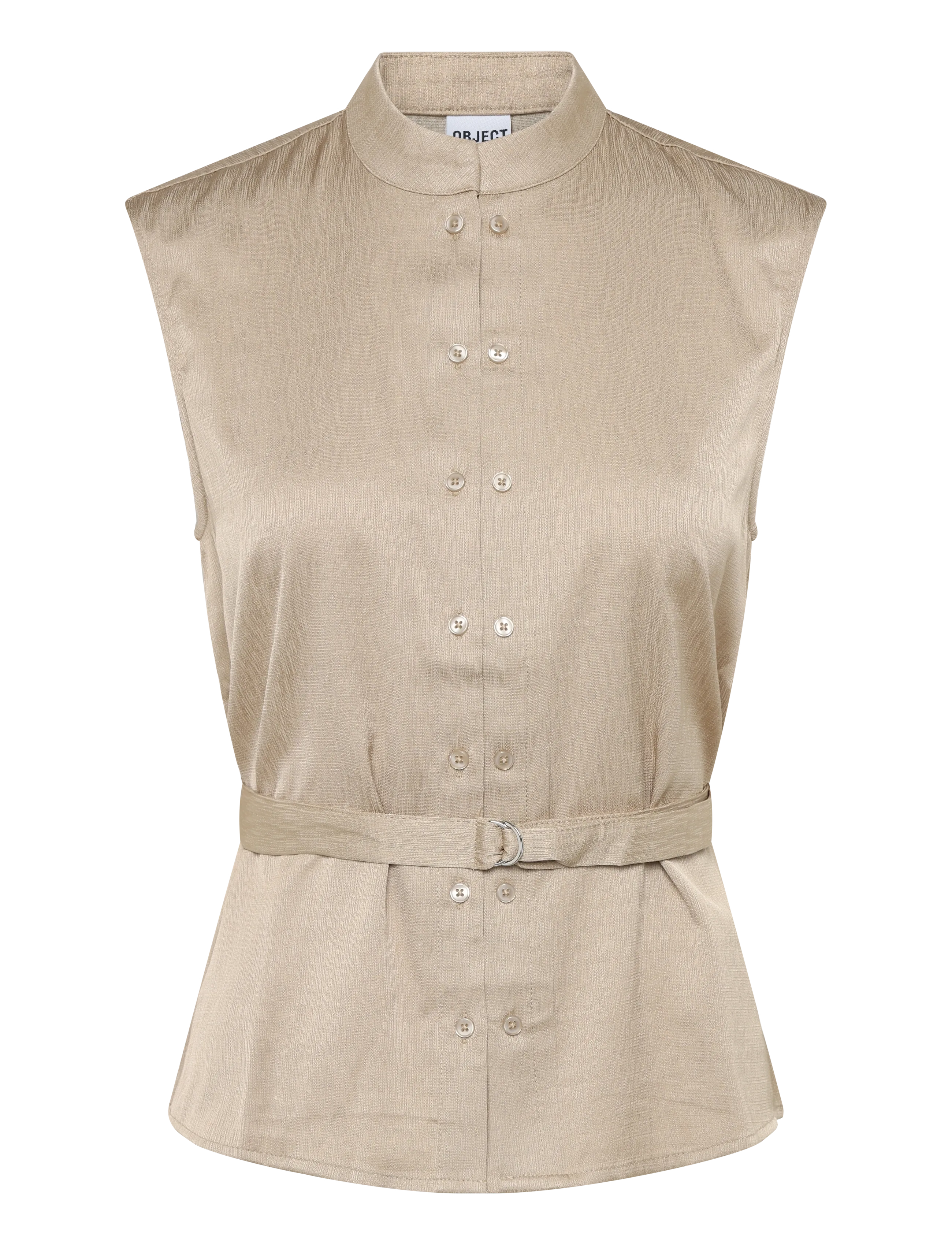 Object OBJHELIN S/L WAISTCOAT E SS FAIR 26 - Object - HUMUS / beige