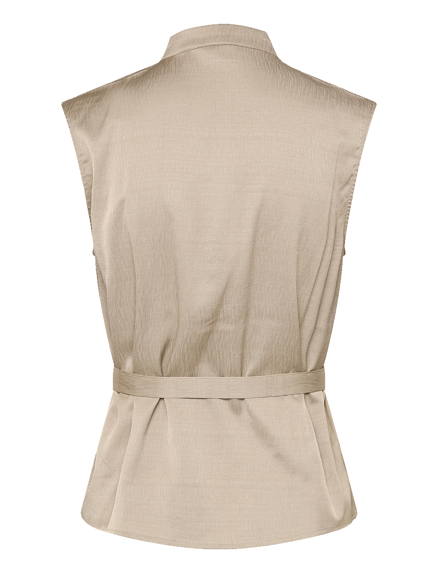 Object - OBJHELIN S/L WAISTCOAT E SS FAIR 26 - varrukateta pluusid - humus - 2
