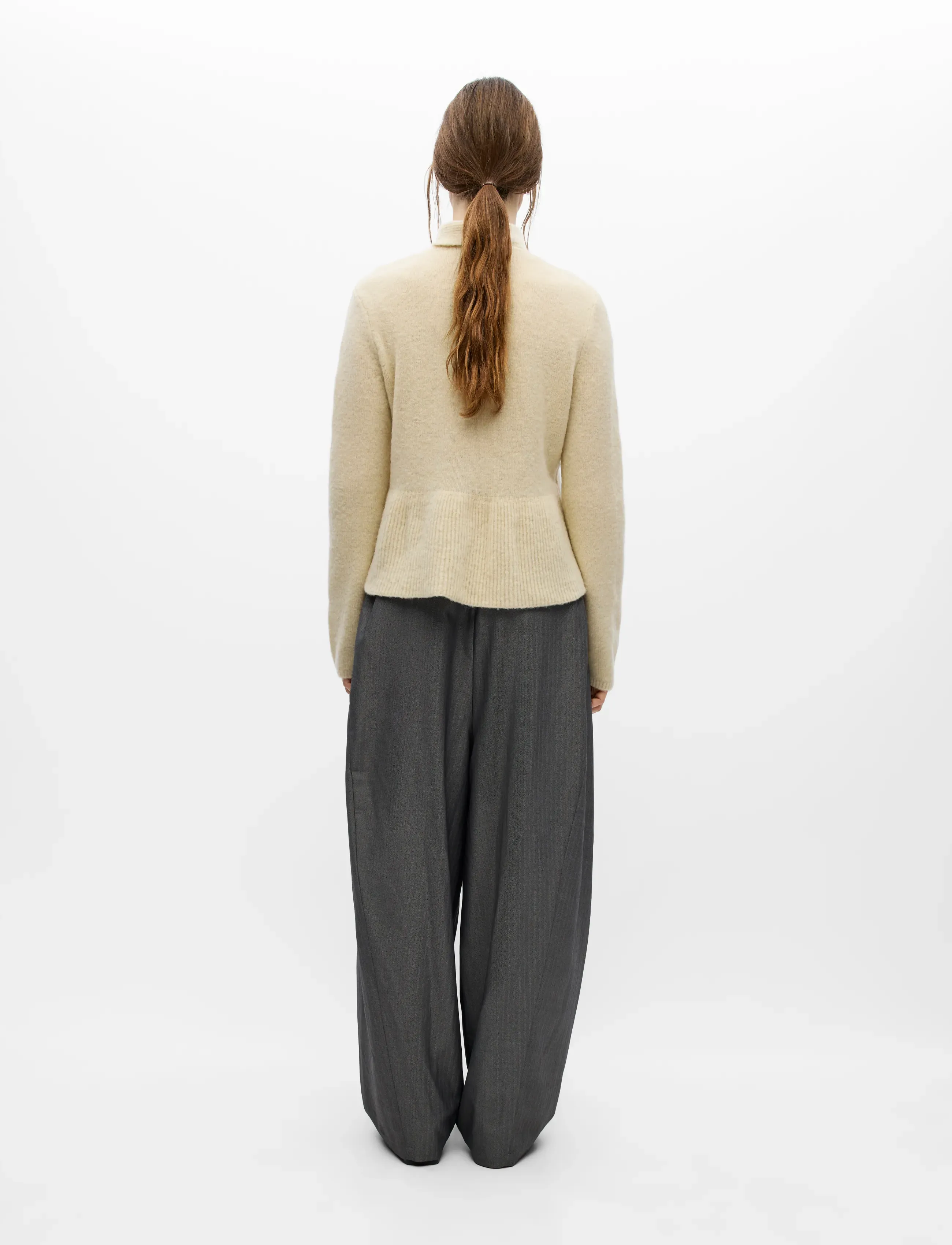 Object - OBJNIVIN L/S SCARF KNIT CARDIGAN 147 - birch - 2