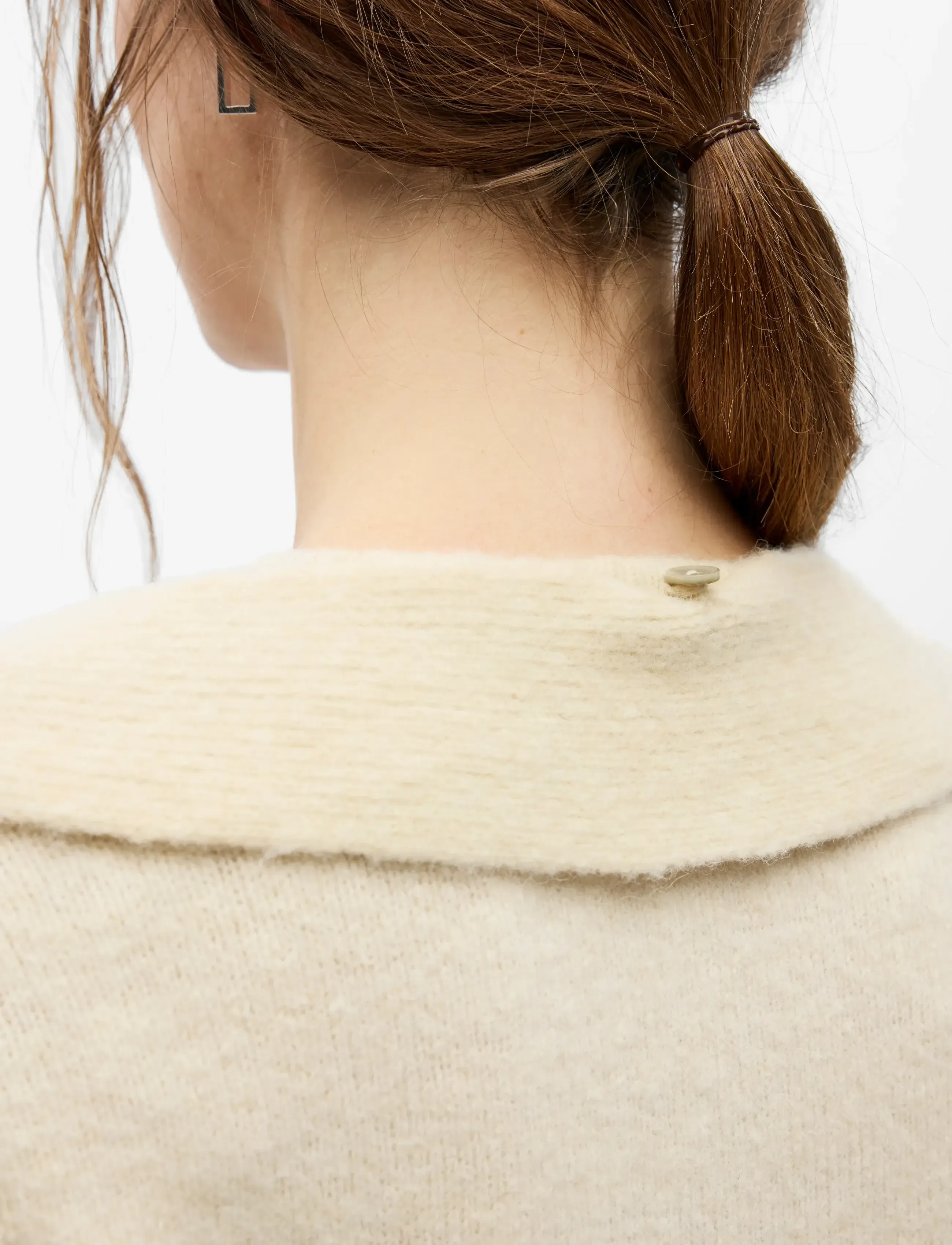 Object - OBJNIVIN L/S SCARF KNIT CARDIGAN 147 - birch - 4