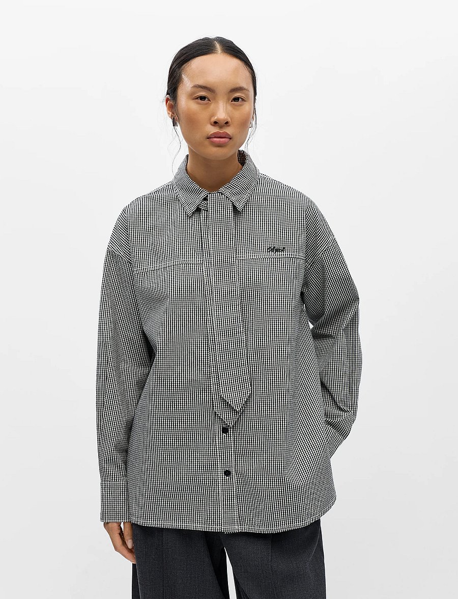 Object - OBJKORKA L/S LO SHIRT 147 - black - 3