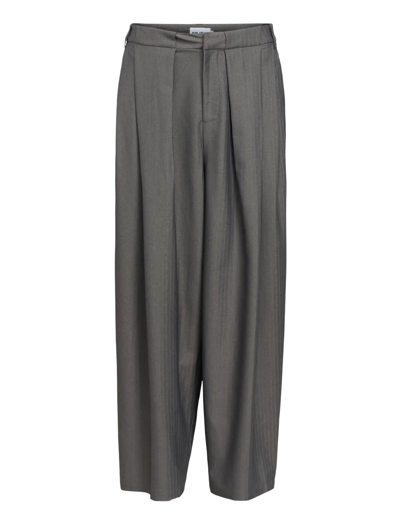 Object - OBJNOAMI MW LOOSE PANTS 147 - pidulikud püksid - gunmetal - 1