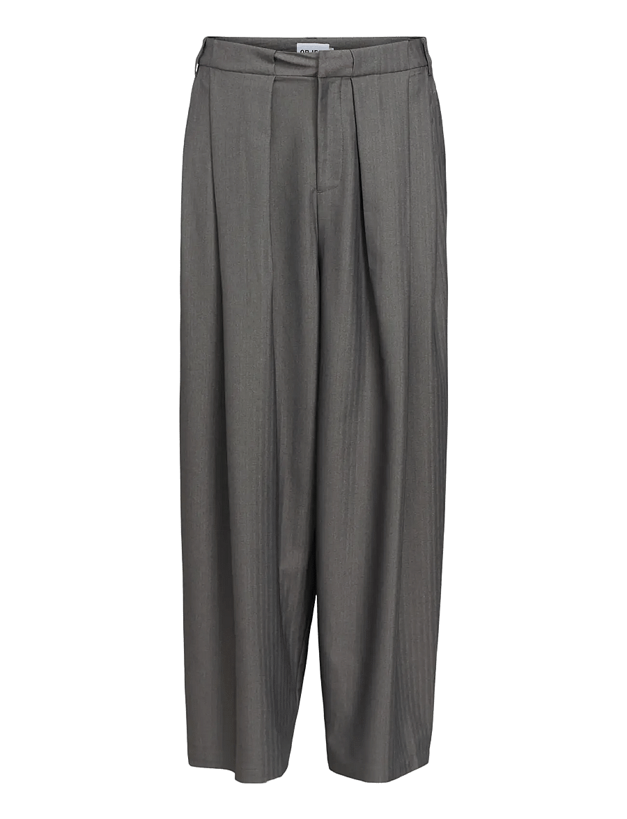 Object - OBJNOAMI MW LOOSE PANTS 147 - pidulikud püksid - gunmetal - 1