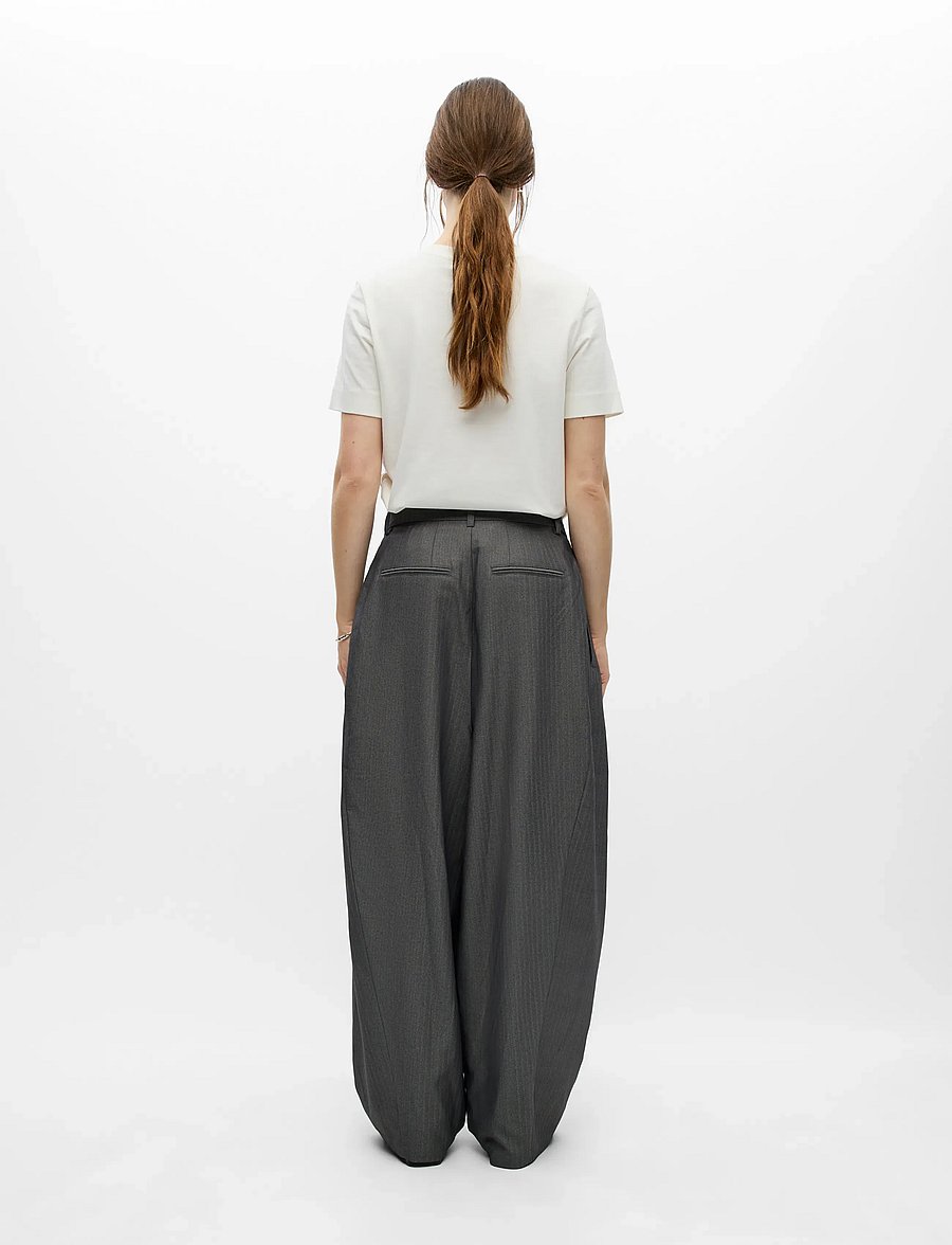 Object - OBJNOAMI MW LOOSE PANTS 147 - pidulikud püksid - gunmetal - 0