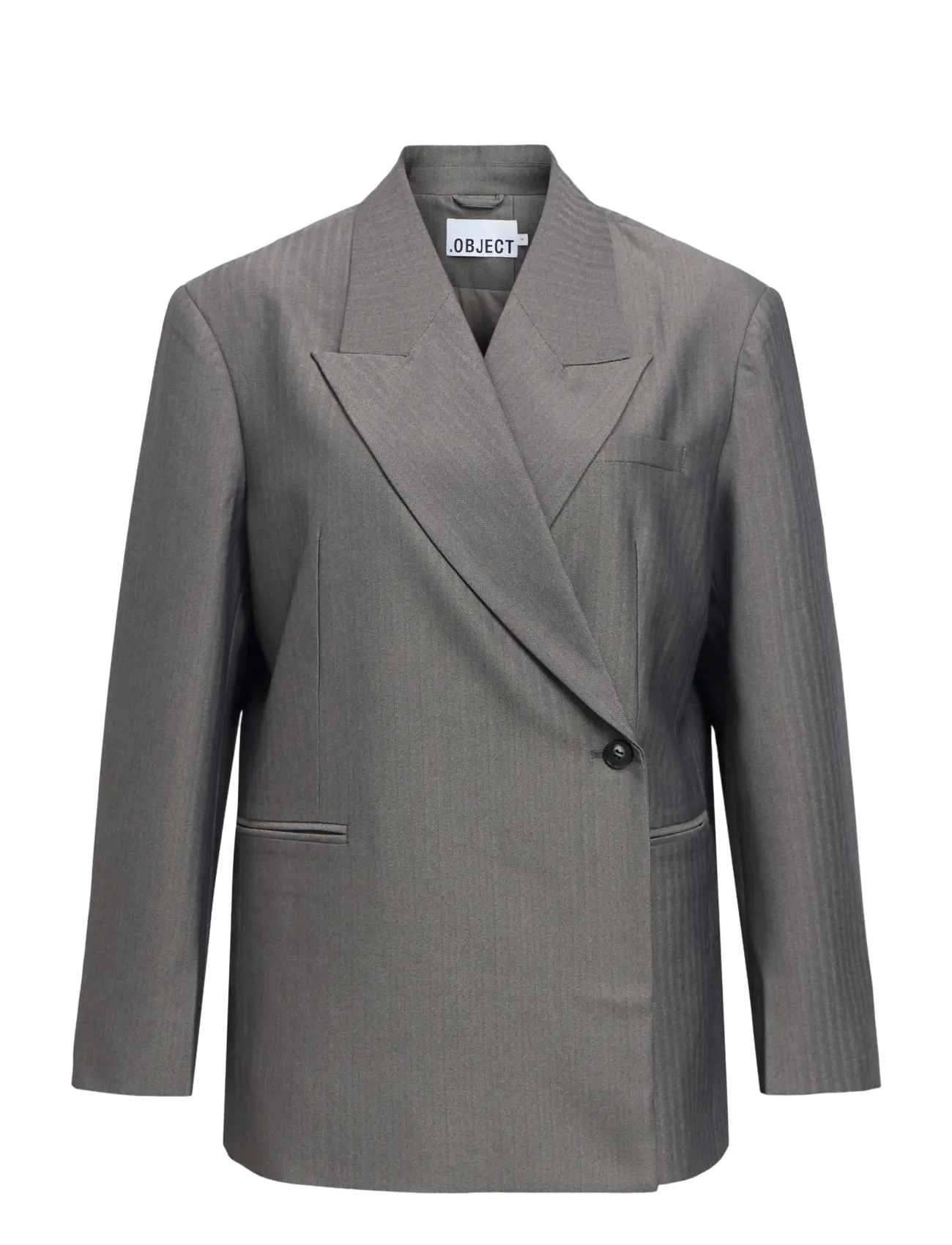 Object OBJNOAMI OZ WRAP BLAZER 147 - Bleiserit - GUNMETAL / grey