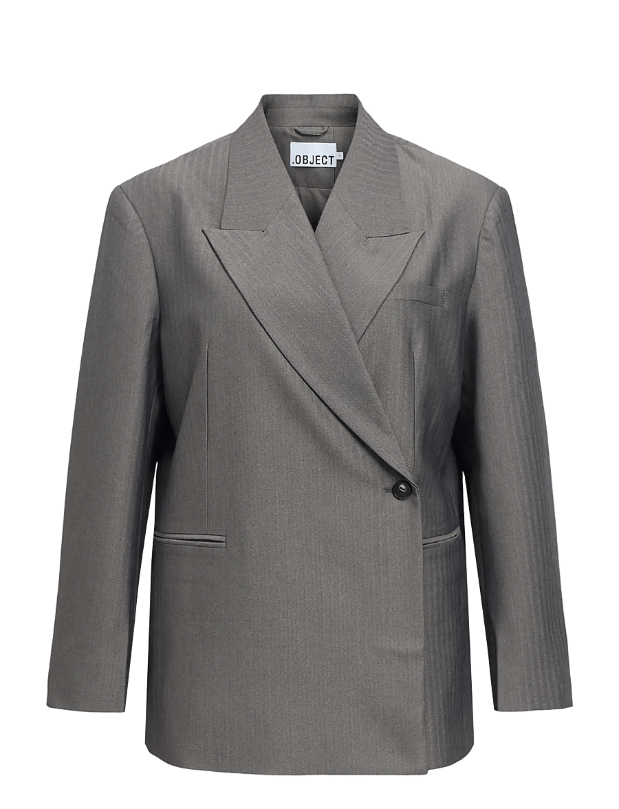 Object - OBJNOAMI OZ WRAP BLAZER 147 - gunmetal - 1