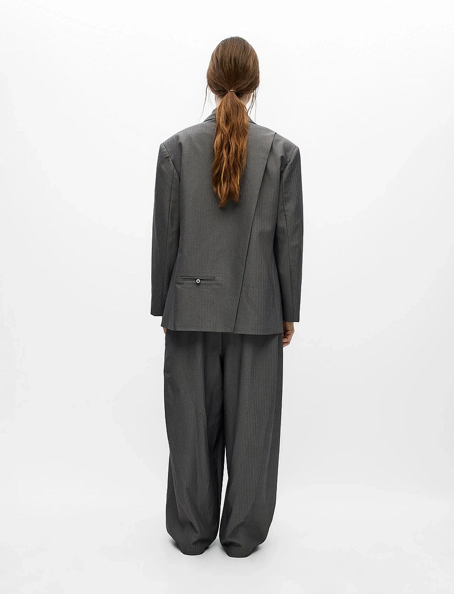 Object - OBJNOAMI OZ WRAP BLAZER 147 - gunmetal - 3