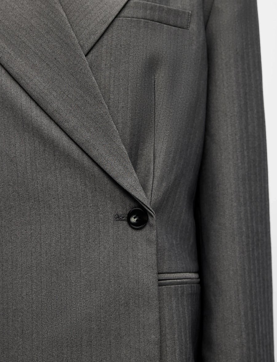 Object - OBJNOAMI OZ WRAP BLAZER 147 - gunmetal - 5