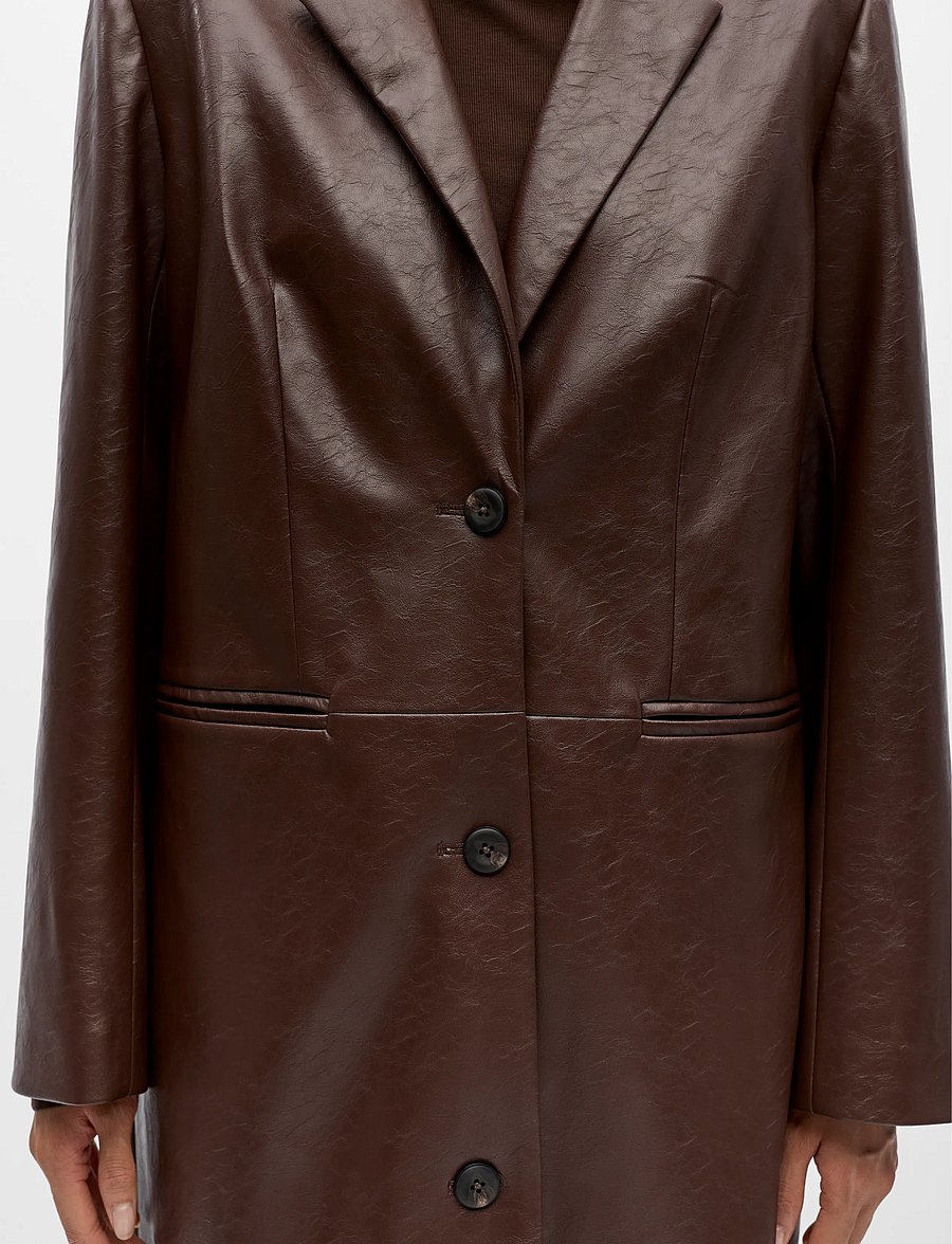 Object - OBJMANAR LO LONG COAT 147 - rain coats - seal brown - 3