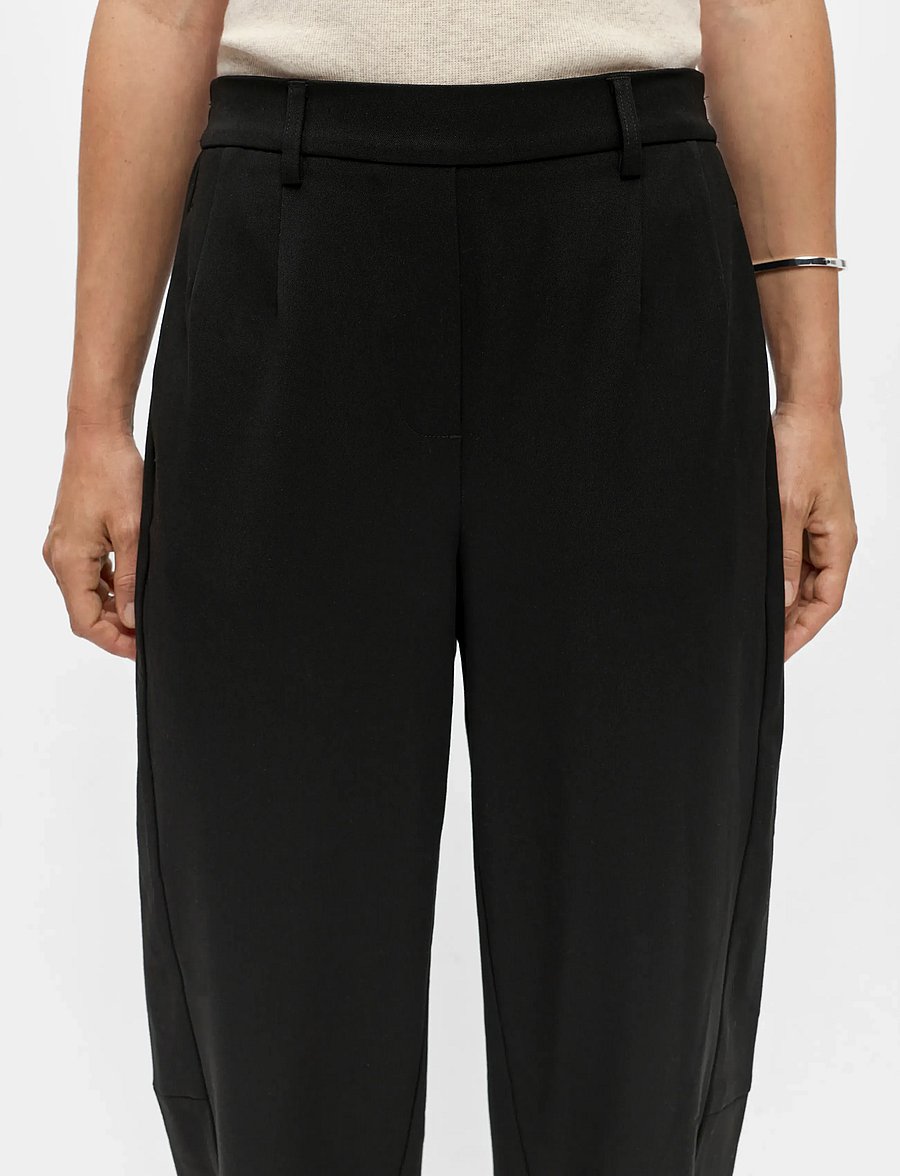 Object - OBJLISA HW ANKLE BARREL PANT NOOS - barrel püksid - black - 3