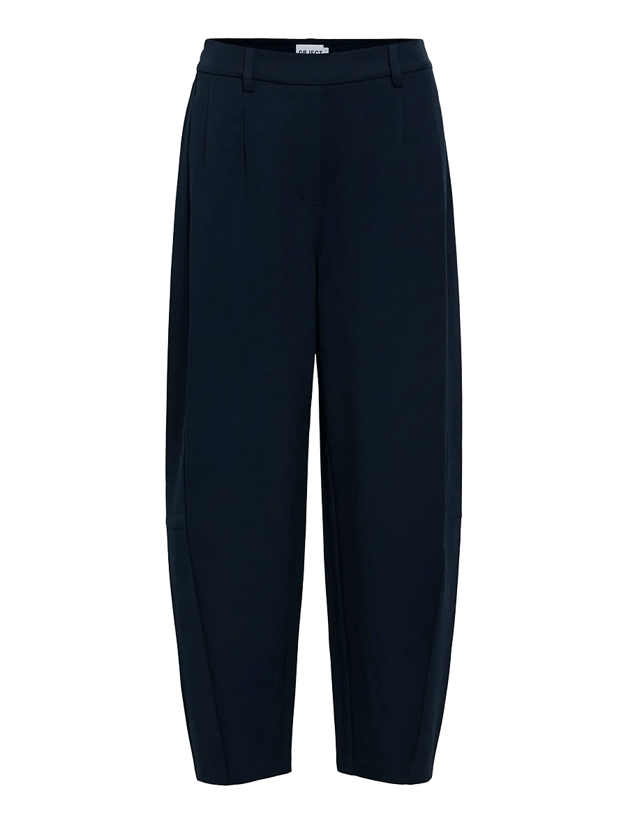 Object - OBJLISA HW ANKLE BARREL PANT NOOS - hosen mit geradem bein - sky captain - 0