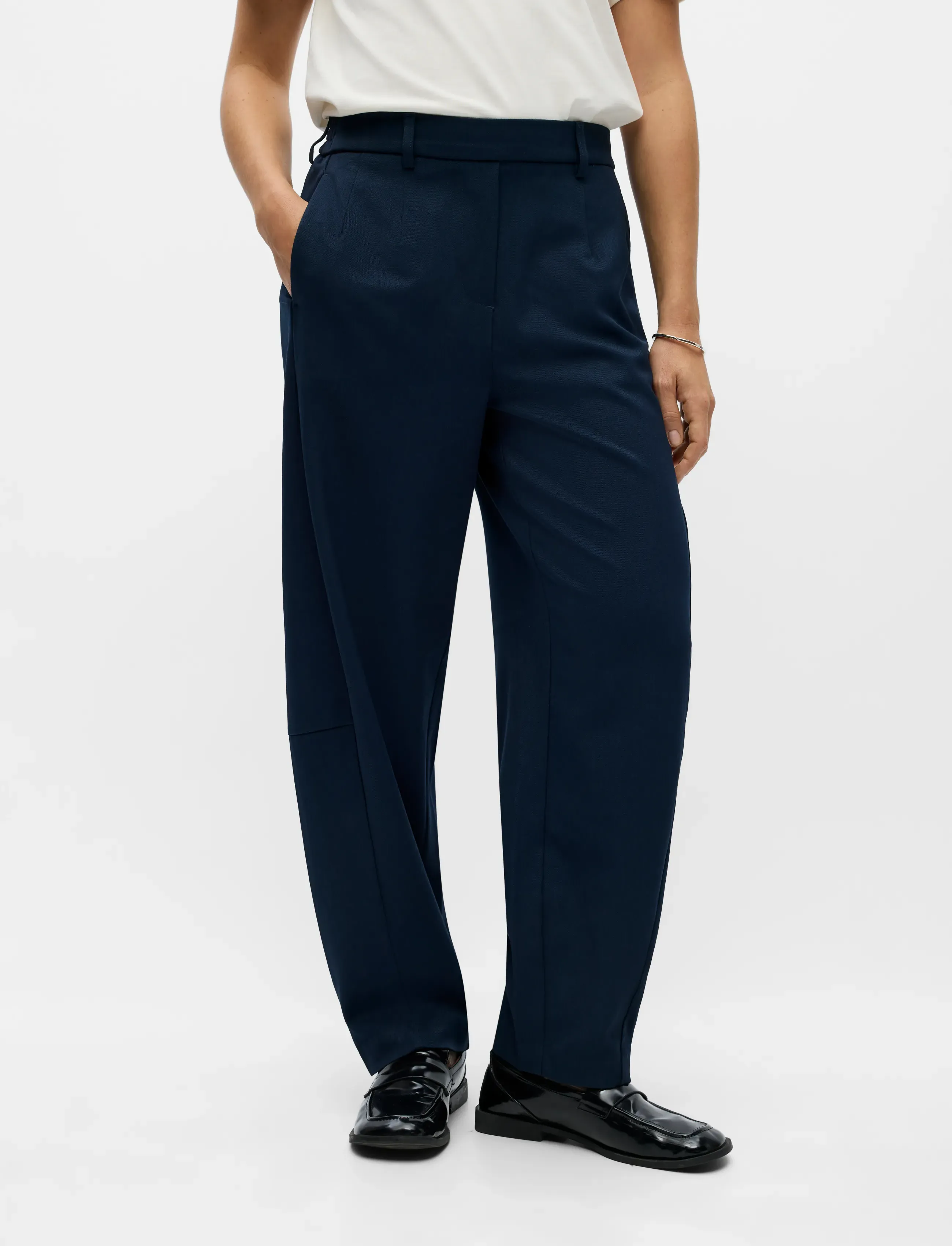 Object OBJLISA HW ANKLE BARREL PANT NOOS - Kleidung - SKY CAPTAIN / navy