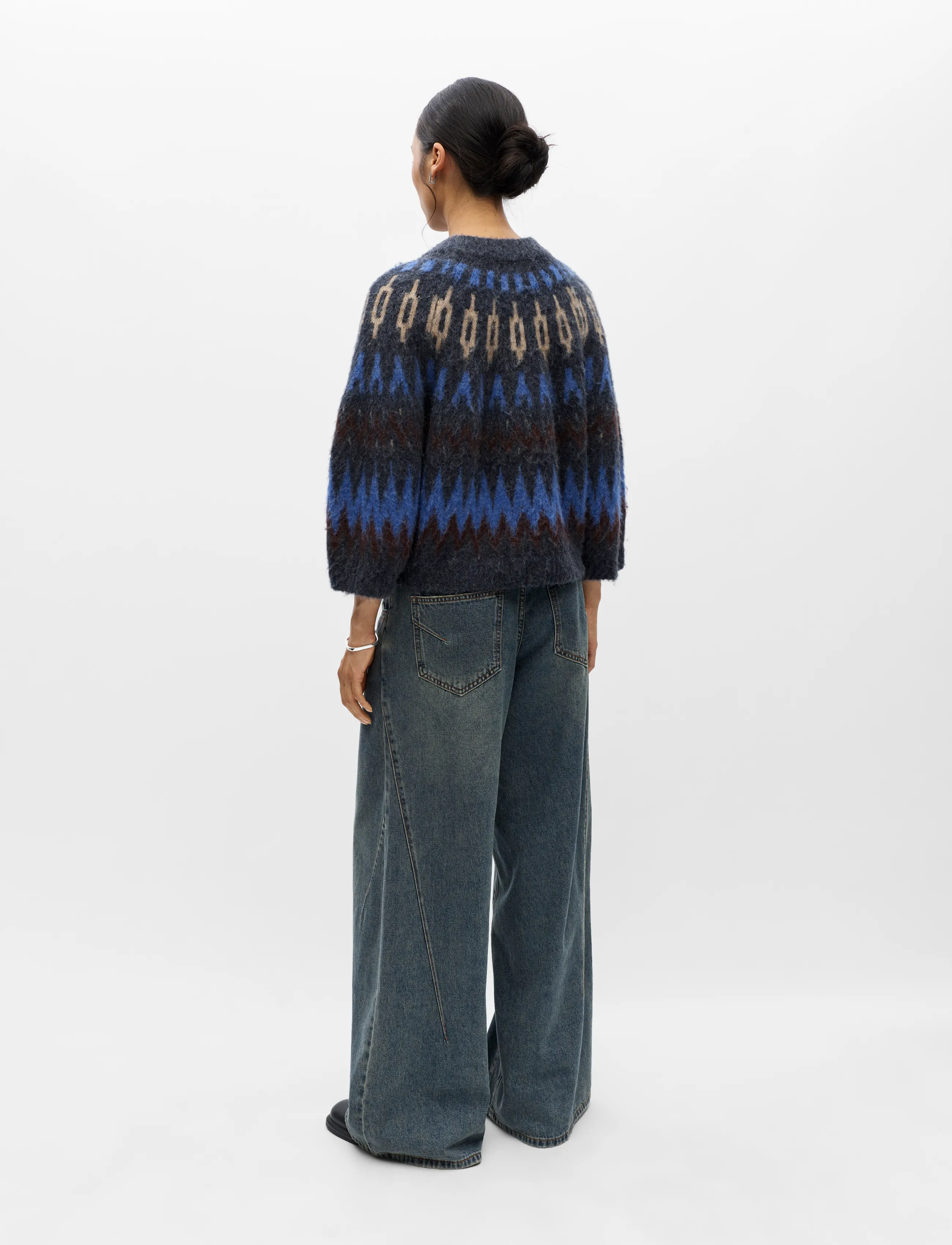 Object - OBJJAADE DIANA S/S RE KNIT CARDIGAN 147 - cardigans - sky captain - 2