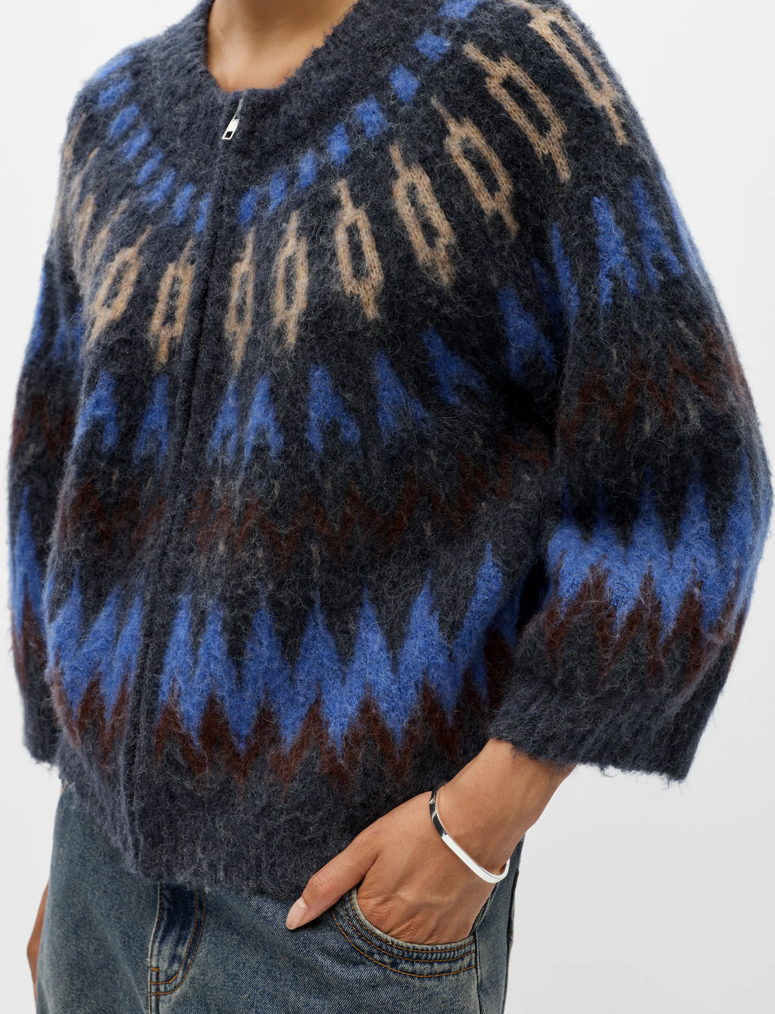 Object - OBJJAADE DIANA S/S RE KNIT CARDIGAN 147 - cardigans - sky captain - 4