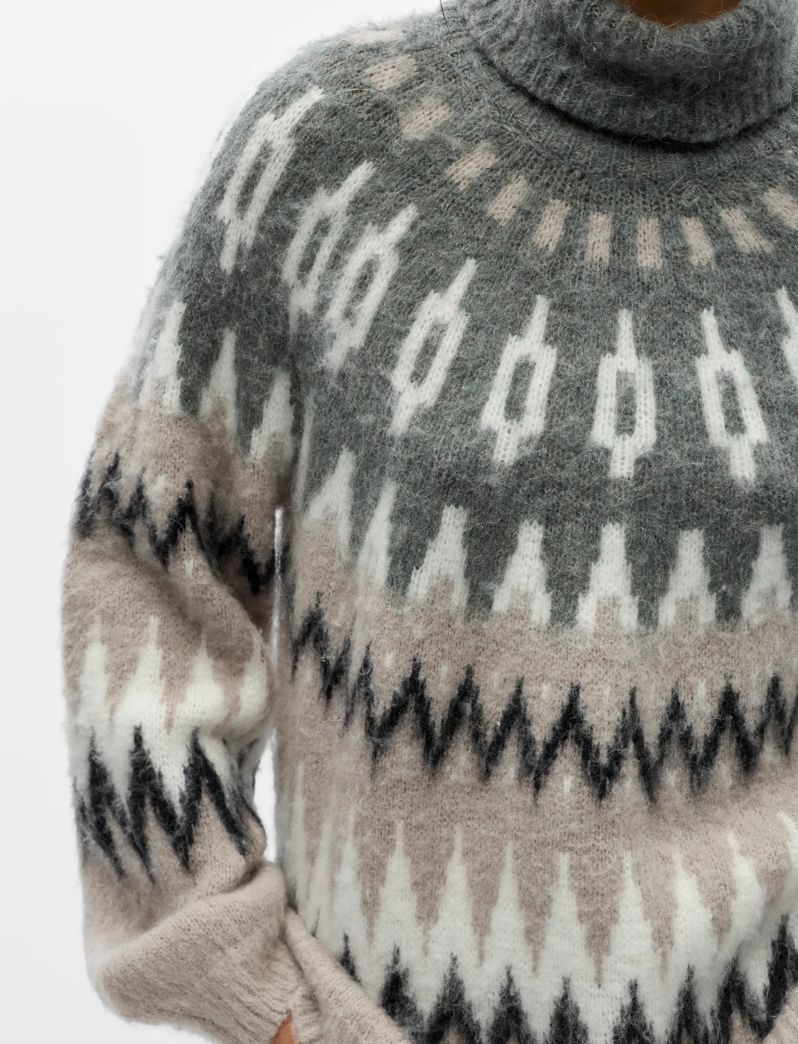 Object - OBJJAADE DIANA L/S LO KNIT PULLOVER 147 - stickade tröjor - gunmetal - 3