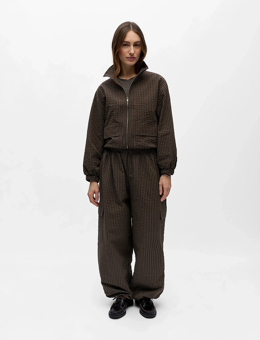Object - OBJLEVI MW TRACK PANTS E DIV - barrel-püksid - seal brown - 0