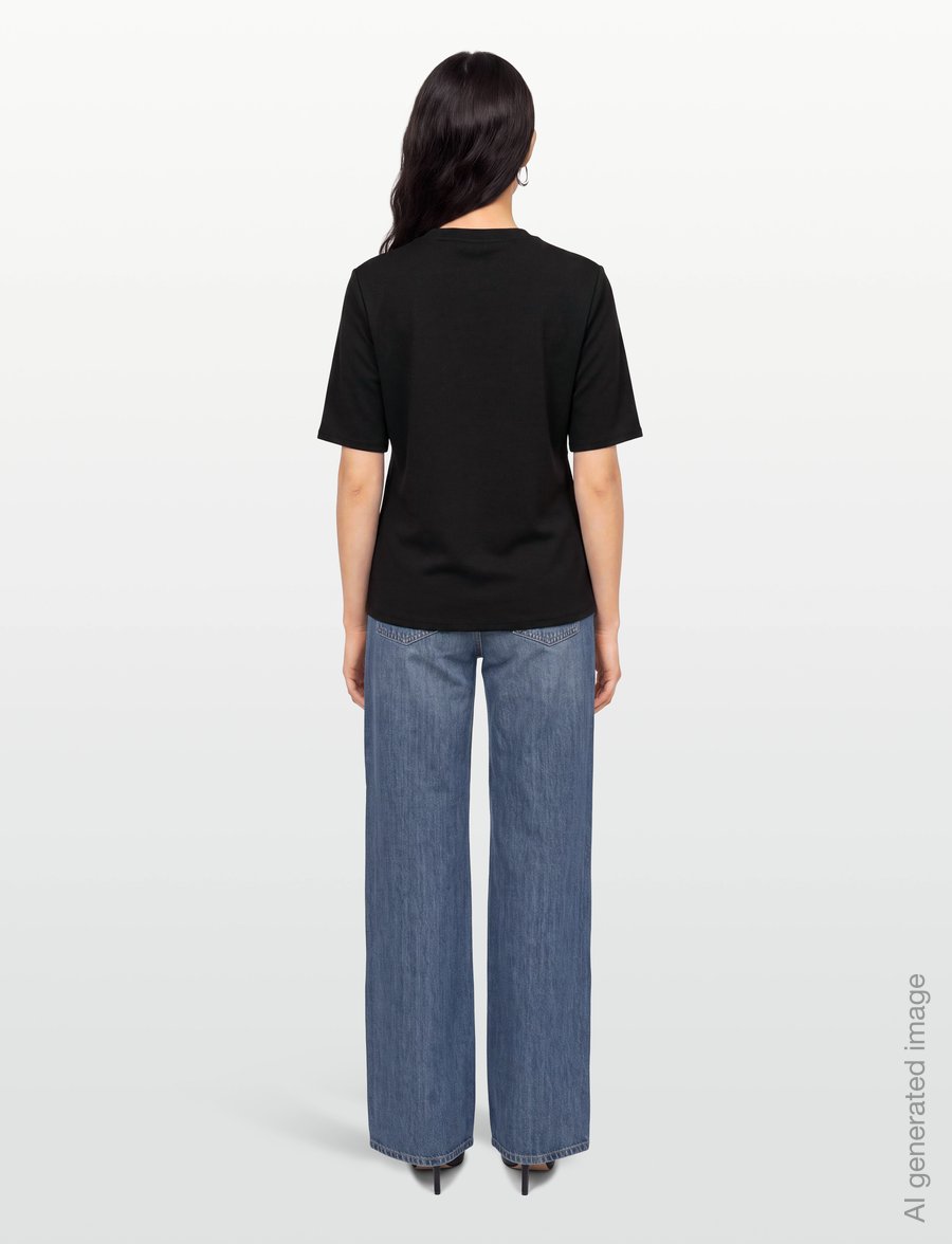 Object - OBJABBEY 2/4 RE TOP 147 - t-shirts - black - 4