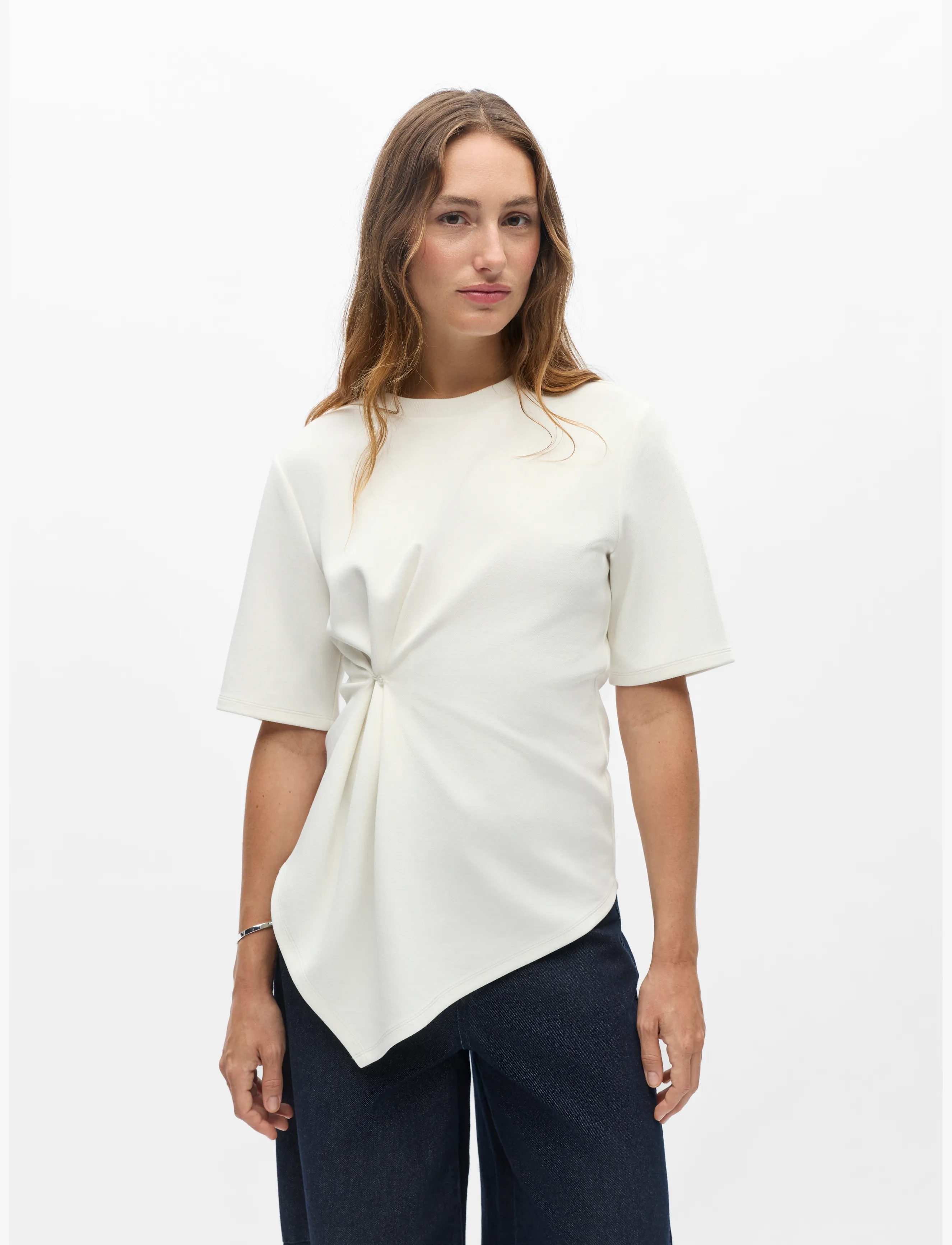 Object - OBJABBEY 2/4 RE TOP 147 - t-shirts - white - 4