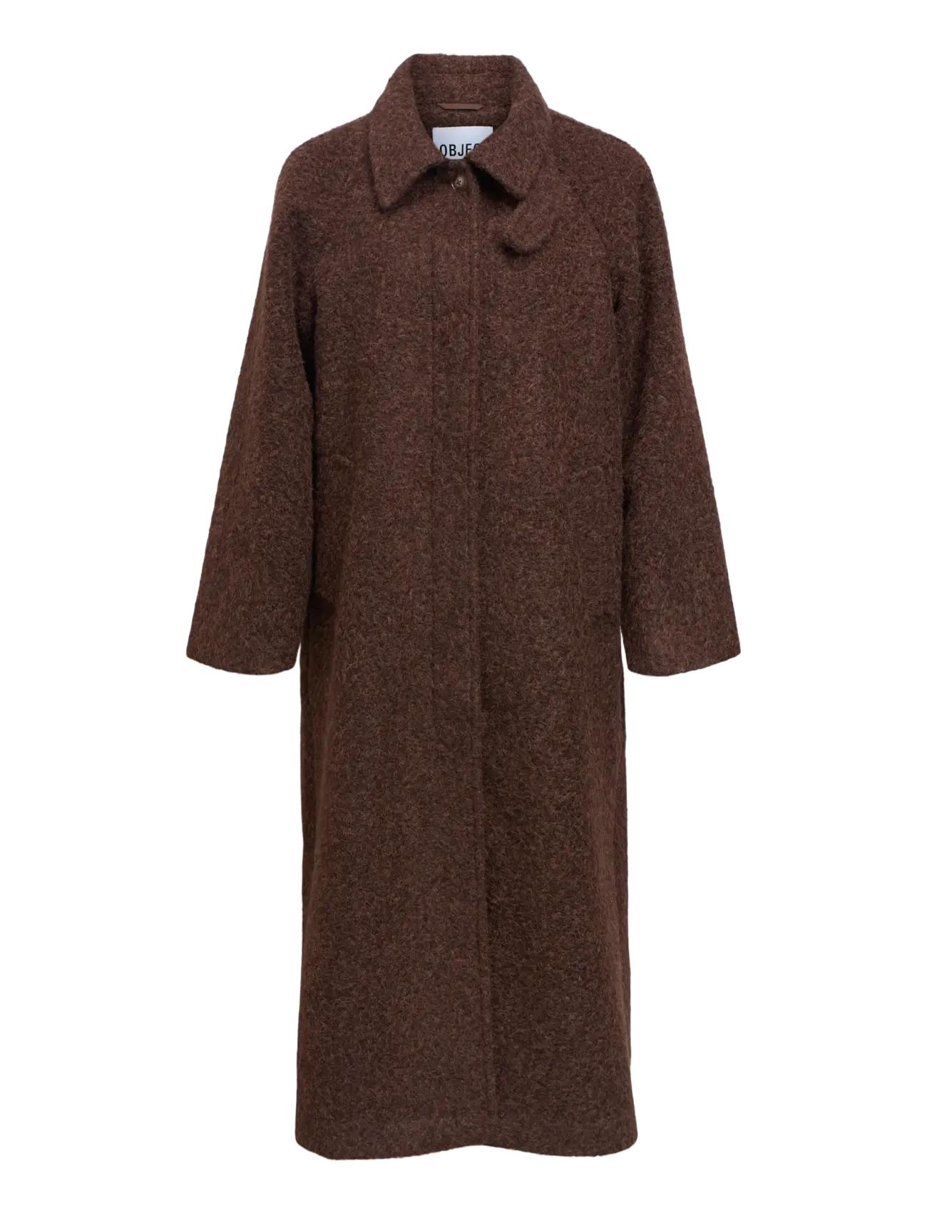 Object - OBJCELINA MIDI COAT 147 - seal brown - 1