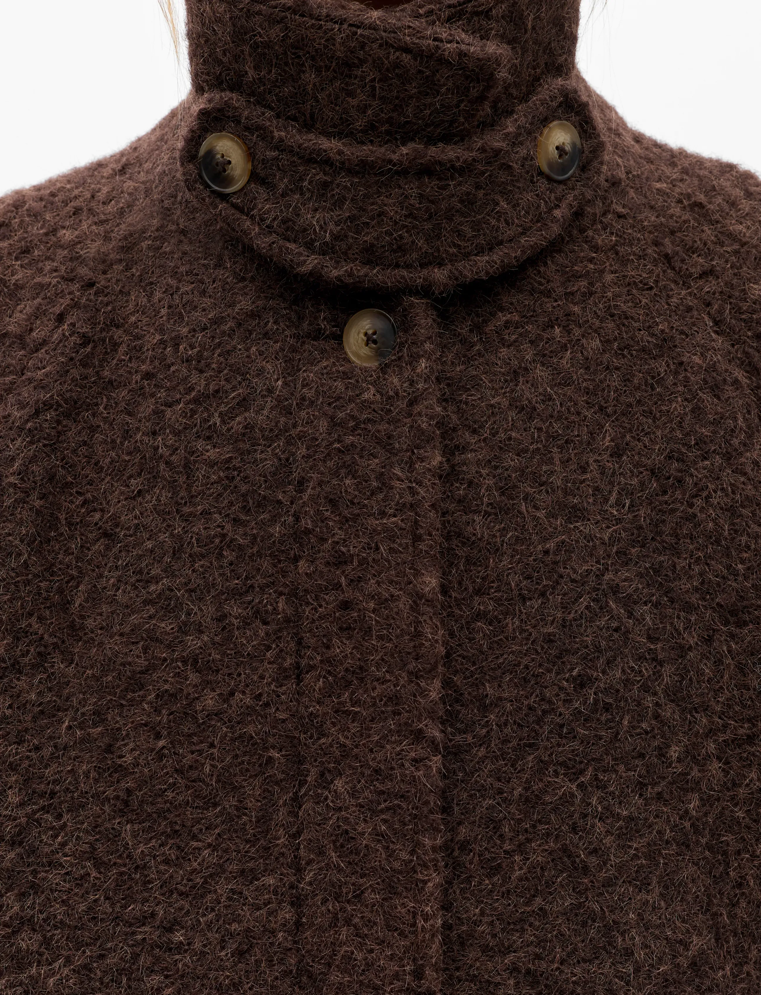Object - OBJCELINA MIDI COAT 147 - seal brown - 5