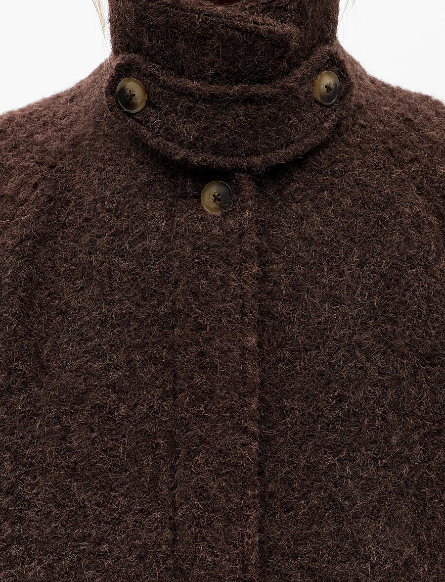 Object - OBJCELINA MIDI COAT 147 - frakker - seal brown - 5