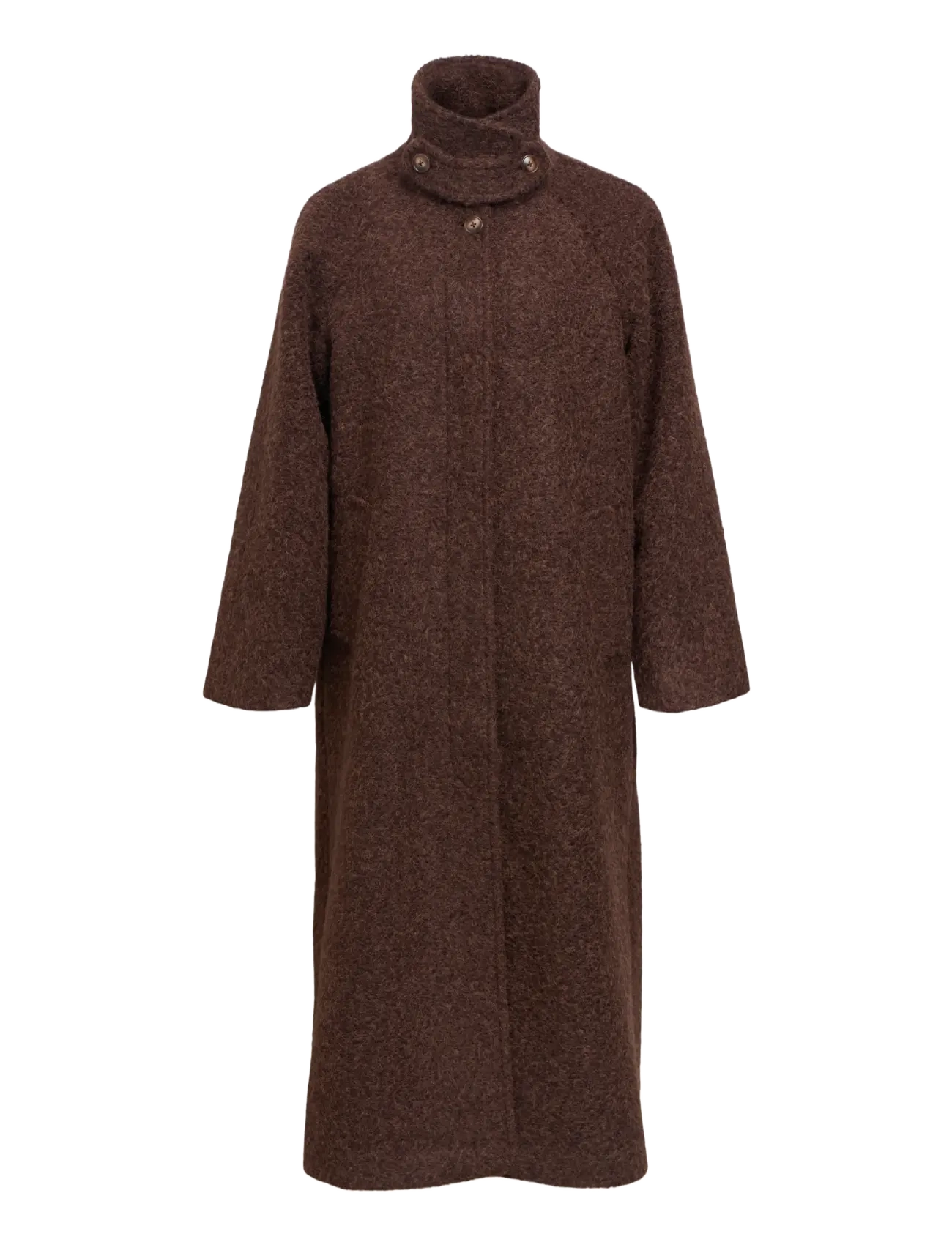 Object - OBJCELINA MIDI COAT 147 - seal brown - 2