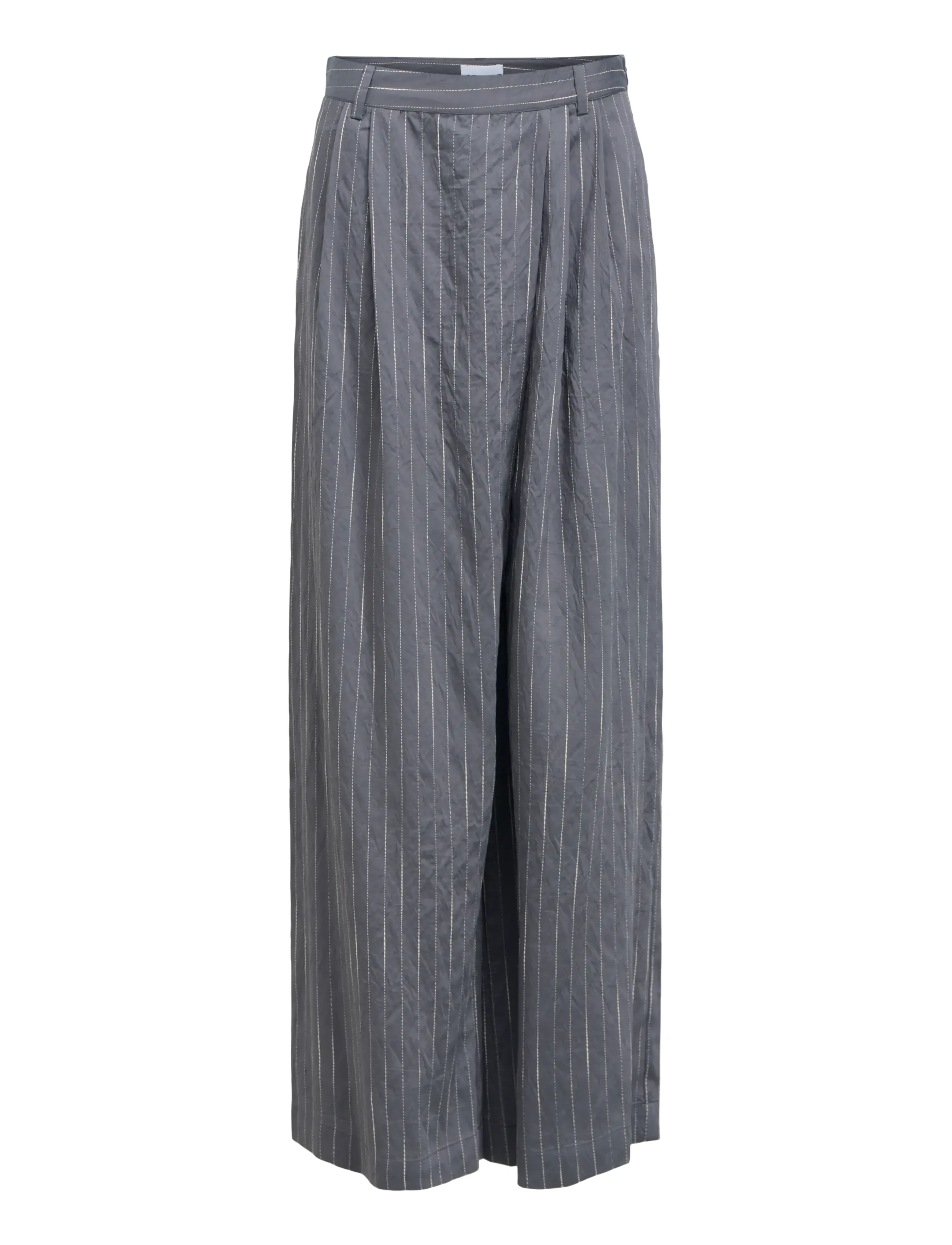 Object - OBJLOY HW WIDE PANT 148 - wide leg trousers - gunmetal - 1