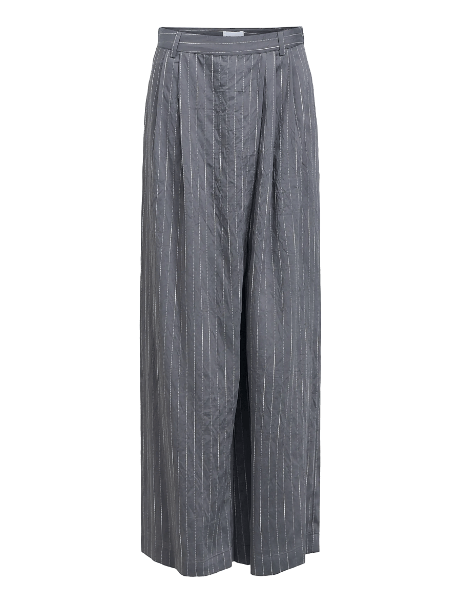 Object - OBJLOY HW WIDE PANT 148 - wide leg trousers - gunmetal - 1