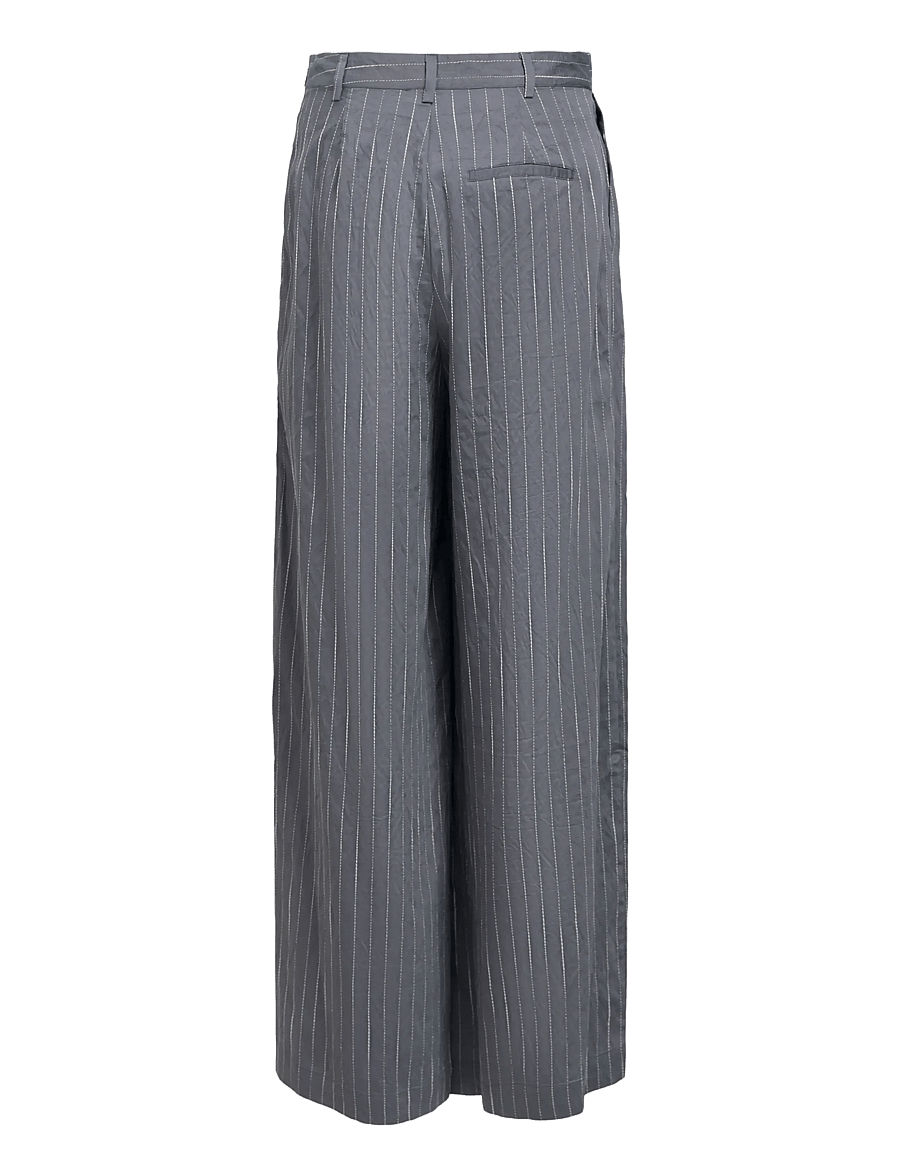 Object - OBJLOY HW WIDE PANT 148 - wide leg trousers - gunmetal - 2