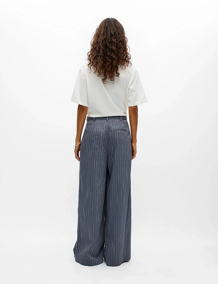 Object - OBJLOY HW WIDE PANT 148 - wide leg trousers - gunmetal - 3