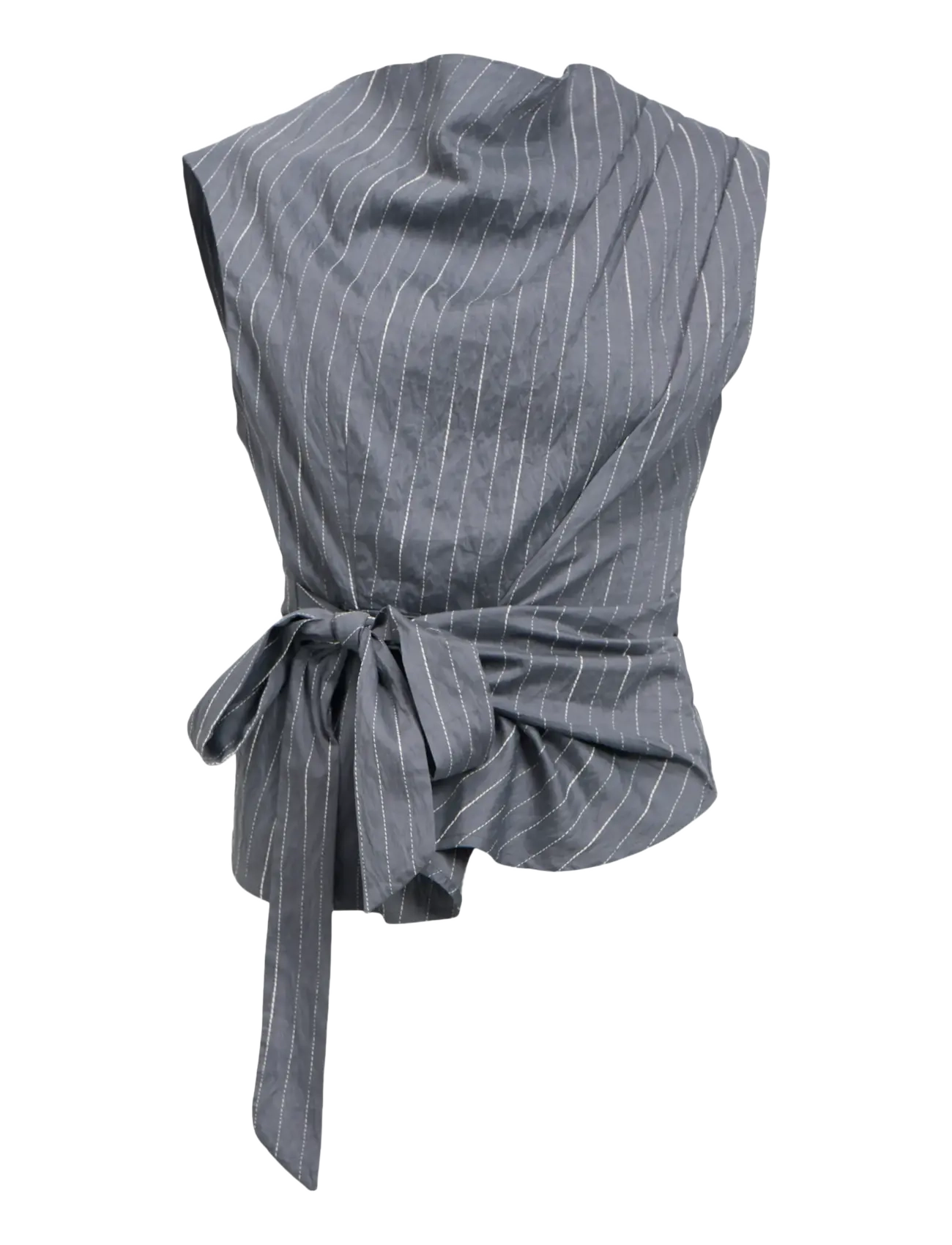 Object OBJLOY S/L RE TOP 148 - Blouses & Shirts - GUNMETAL / grey