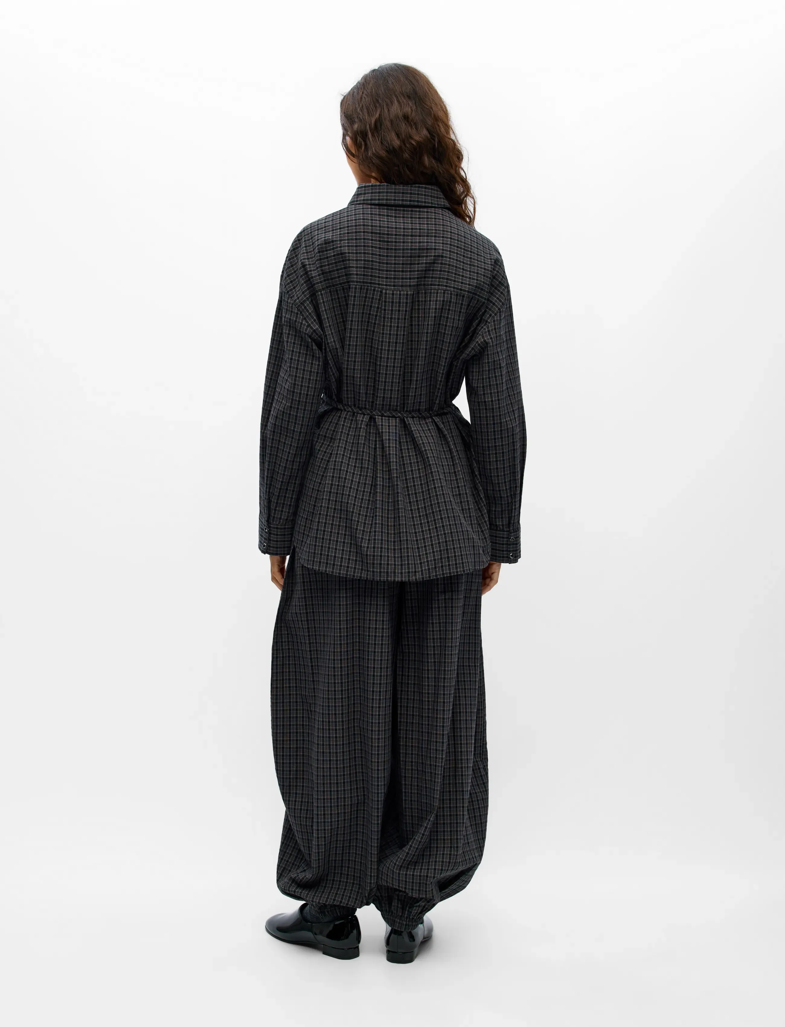 Object - OBJDELVA L/S LO SHIRT 148 - gunmetal - 2