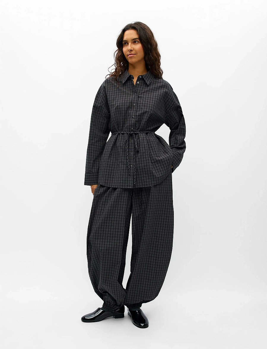 Object - OBJDELVA L/S LO SHIRT 148 - gunmetal - 4