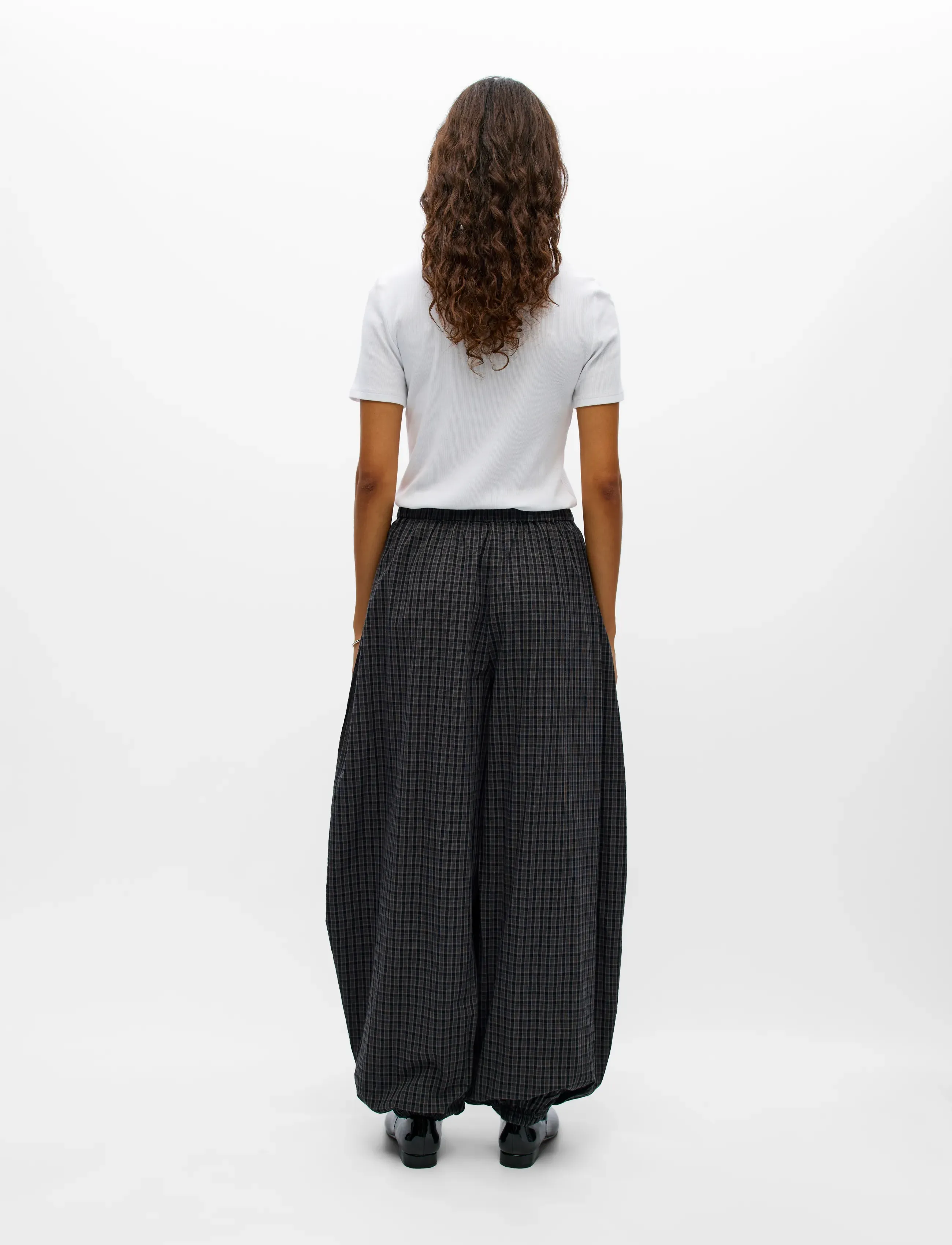 Object OBJDELVA HAREM PANT 148 - Trousers - GUNMETAL / grey