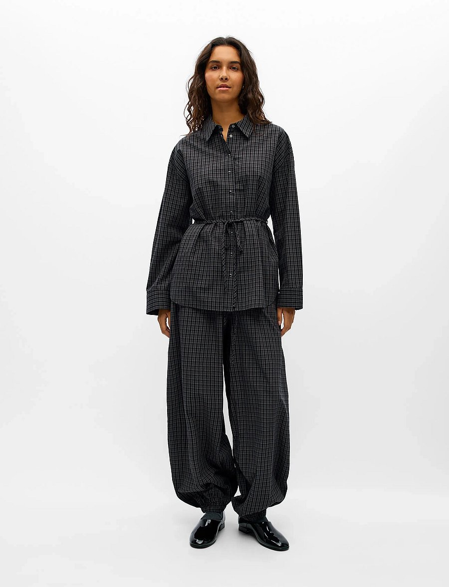 Object - OBJDELVA HAREM PANT 148 - barrelbyxor - gunmetal - 3